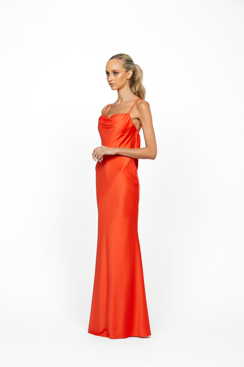 Lover Draped Cowl Gown - Honey Fawn Boutique