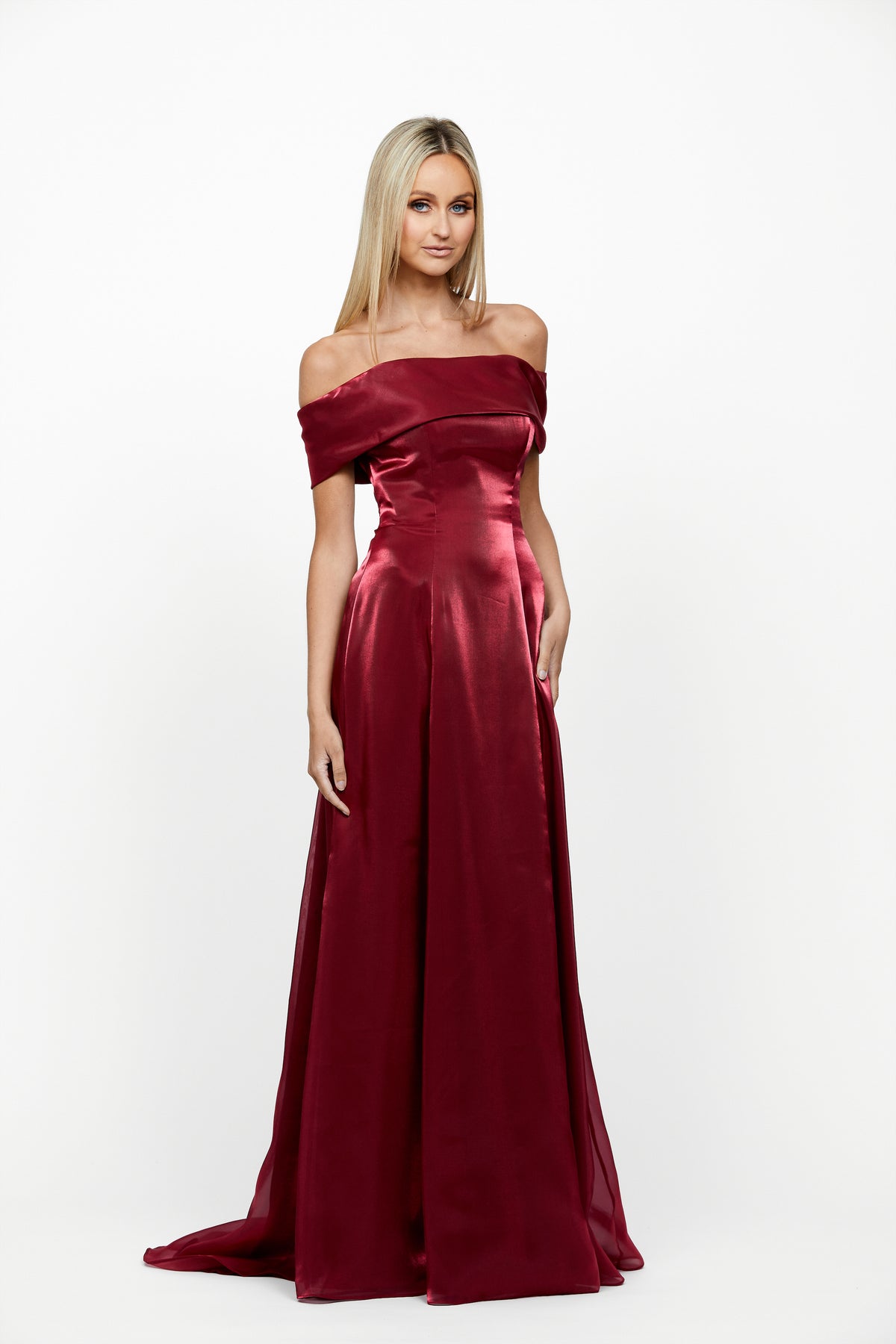 Eloisa Off Shoulder Ball Gown - Honey Fawn Boutique