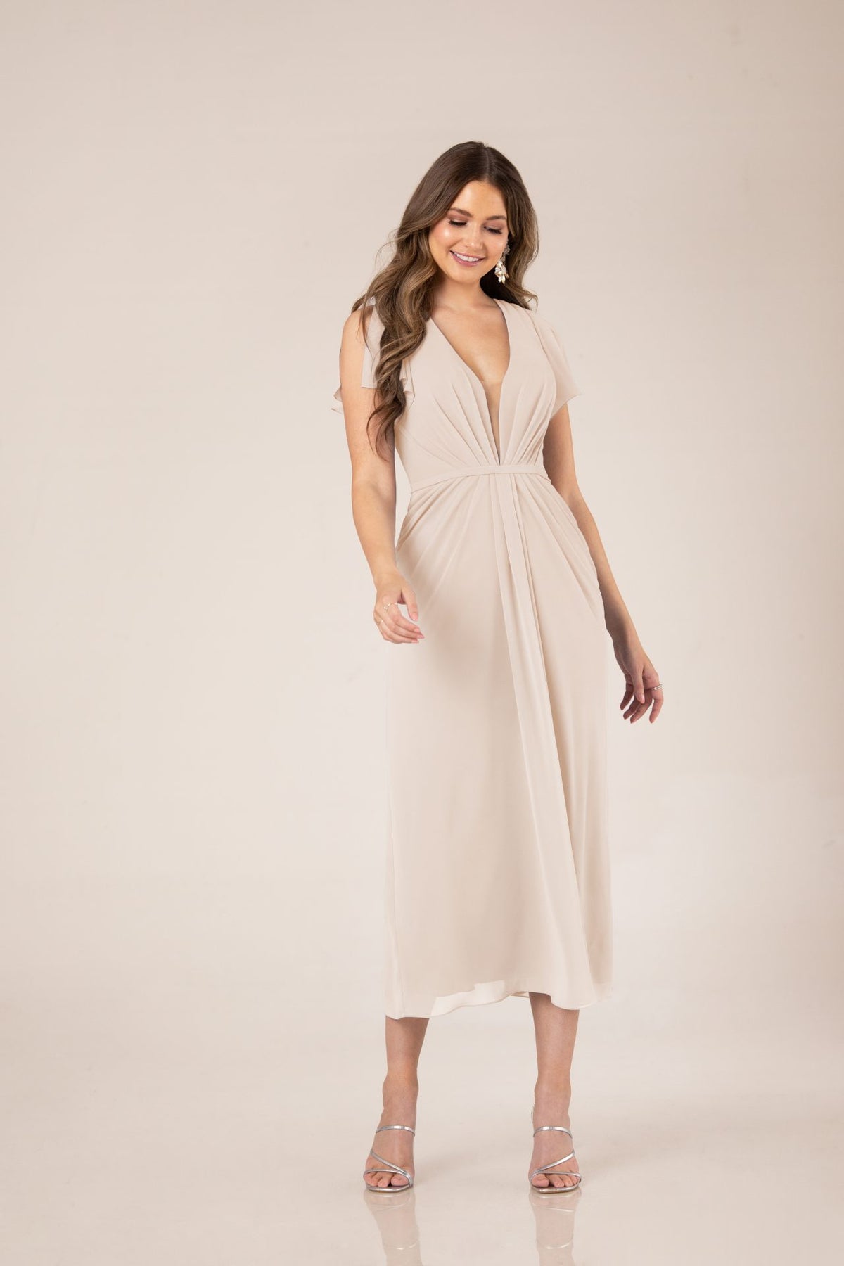 Emmie Tea Length - Chiffon - Honey Fawn Boutique