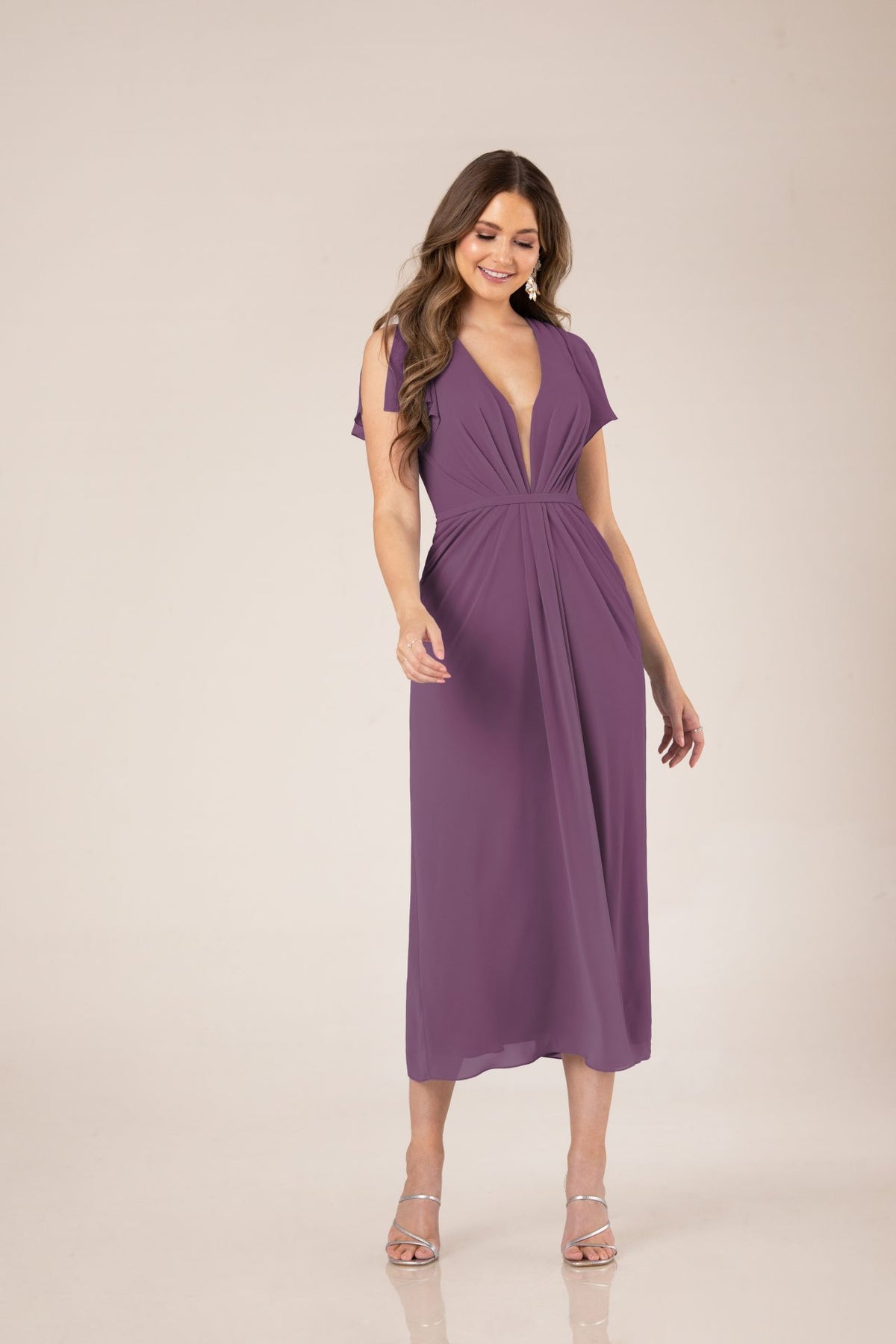 Emmie Tea Length - Chiffon - Honey Fawn Boutique