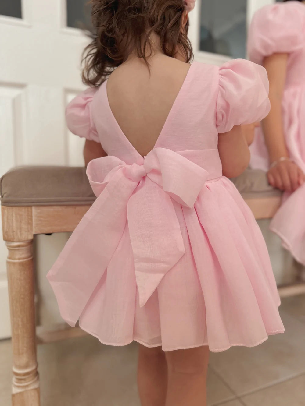 Delia Light Pink Baby Dress - Flower Girl Dress - A Little Lacey