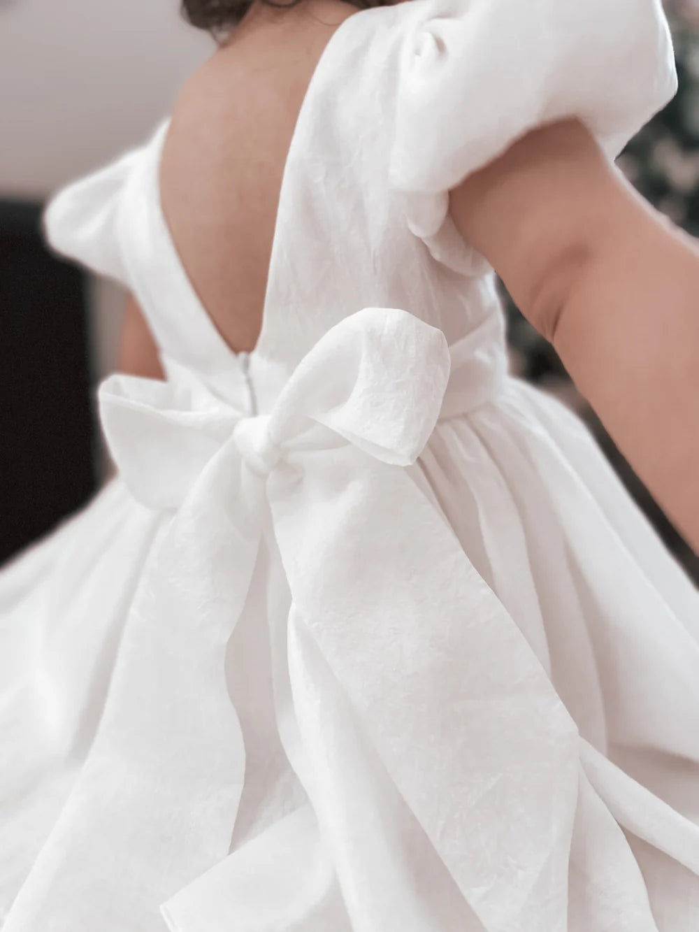 Delia White Baby Dress - Flower Girl Dress - A Little Lacey