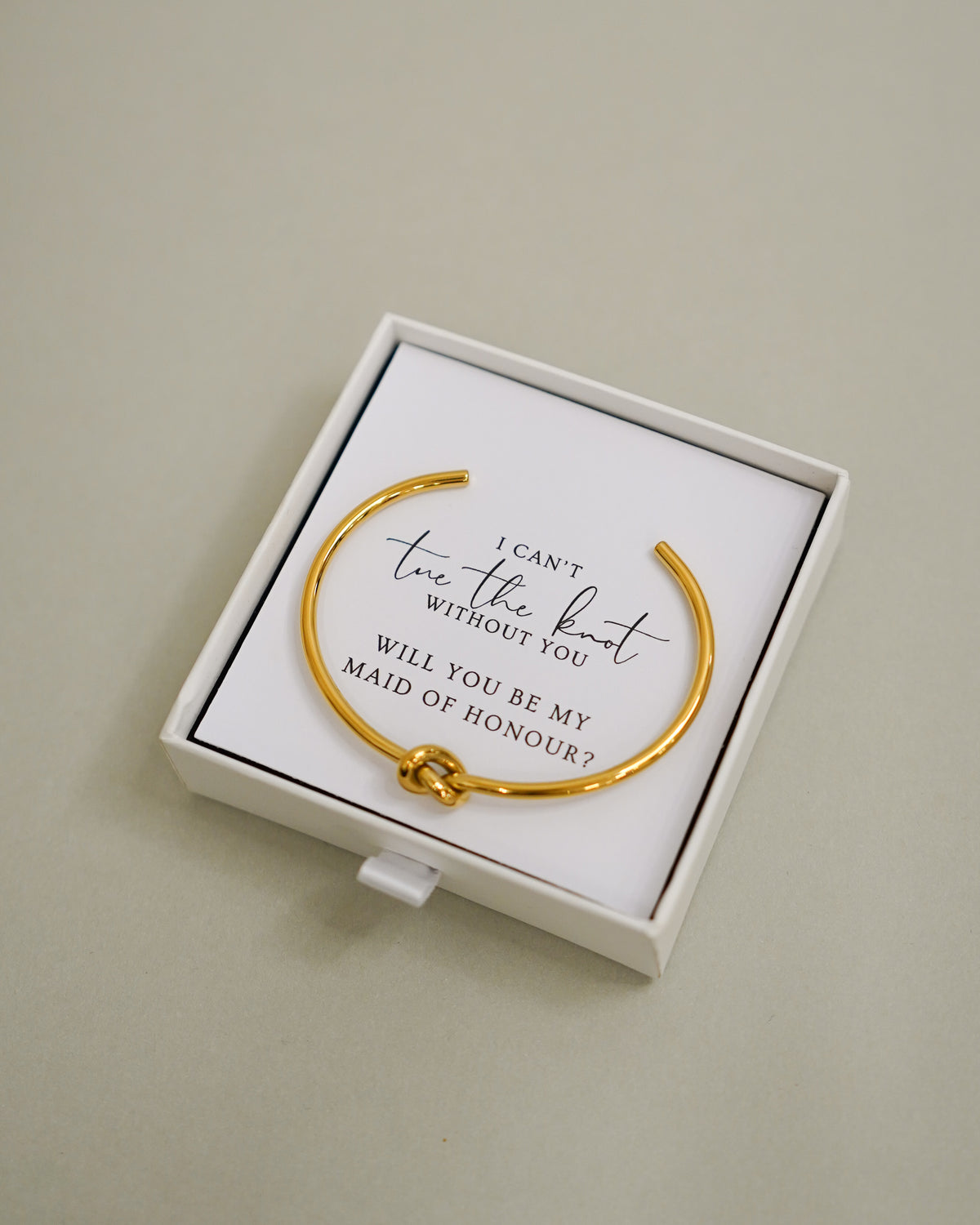 "Tie the Knot" Maid of Honour Proposal Bracelet - Giftware - Honey Fawn Boutique