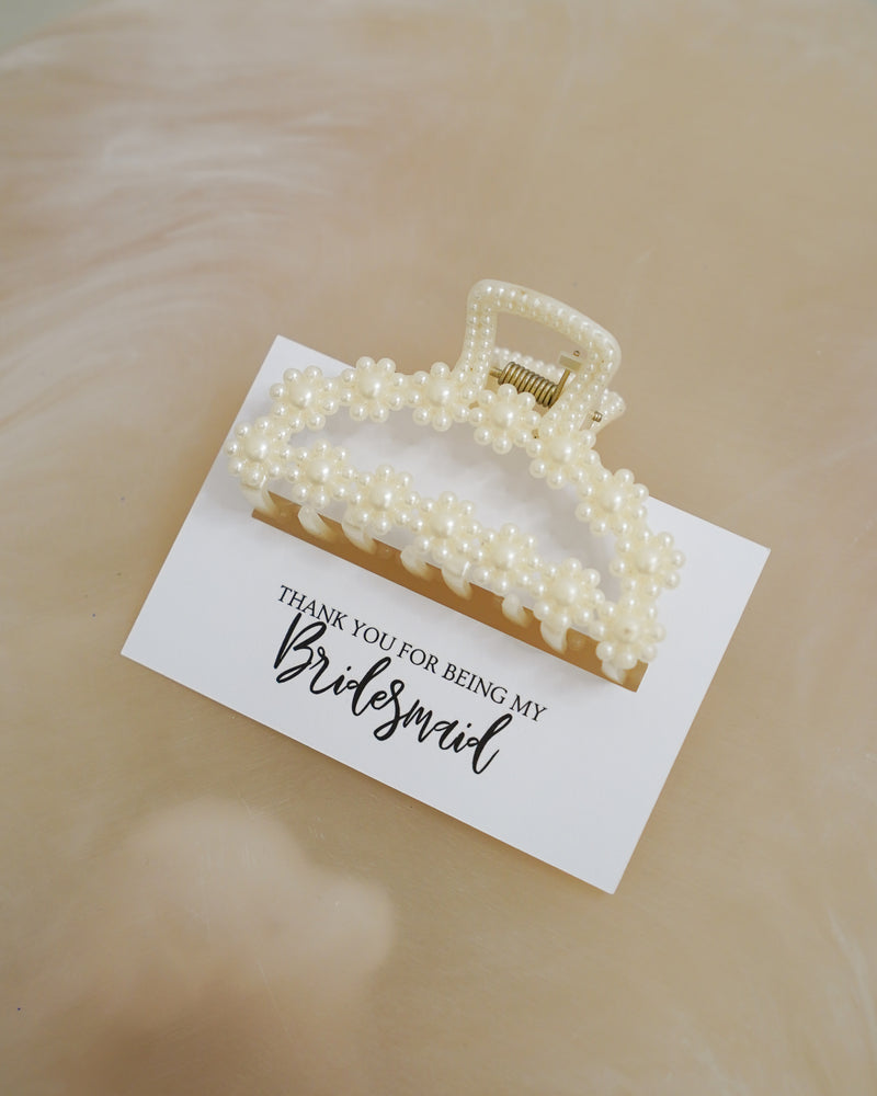 Thank You Bridesmaid Gift Claw Clip Arch - Giftware - Honey Fawn Boutique