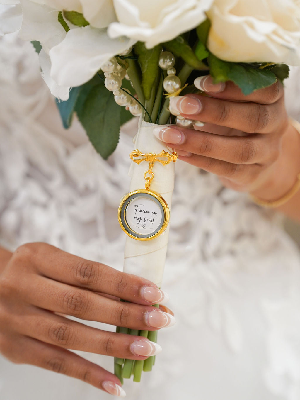 Wedding Bouquet DIY Photo Memorial Charm Pin - Giftware - Honey Fawn