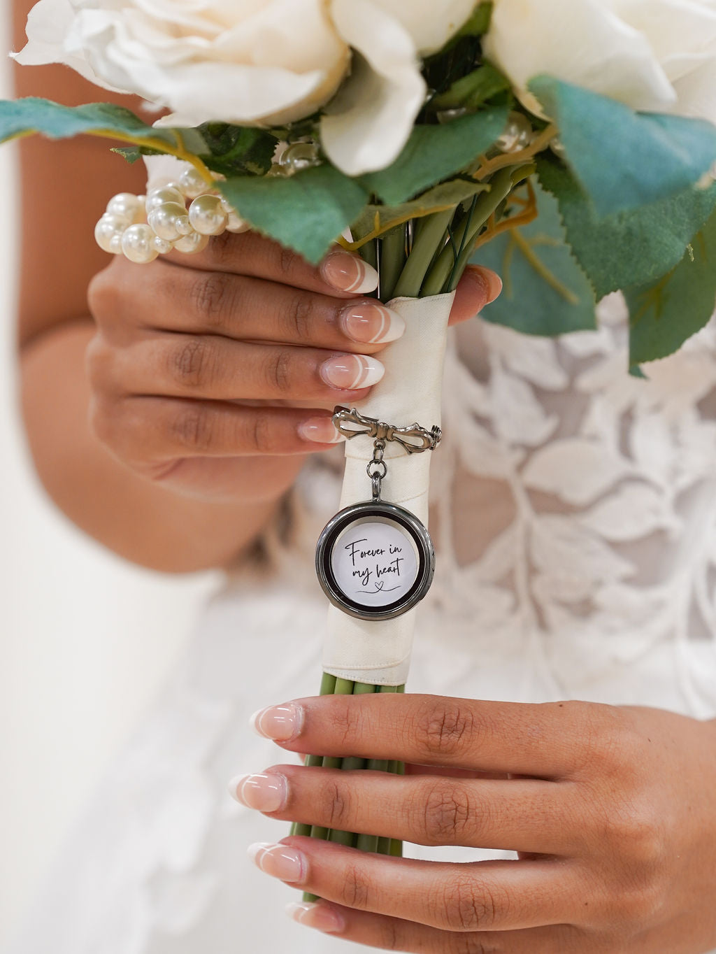 Wedding Bouquet DIY Photo Memorial Charm Pin - Giftware - Honey Fawn