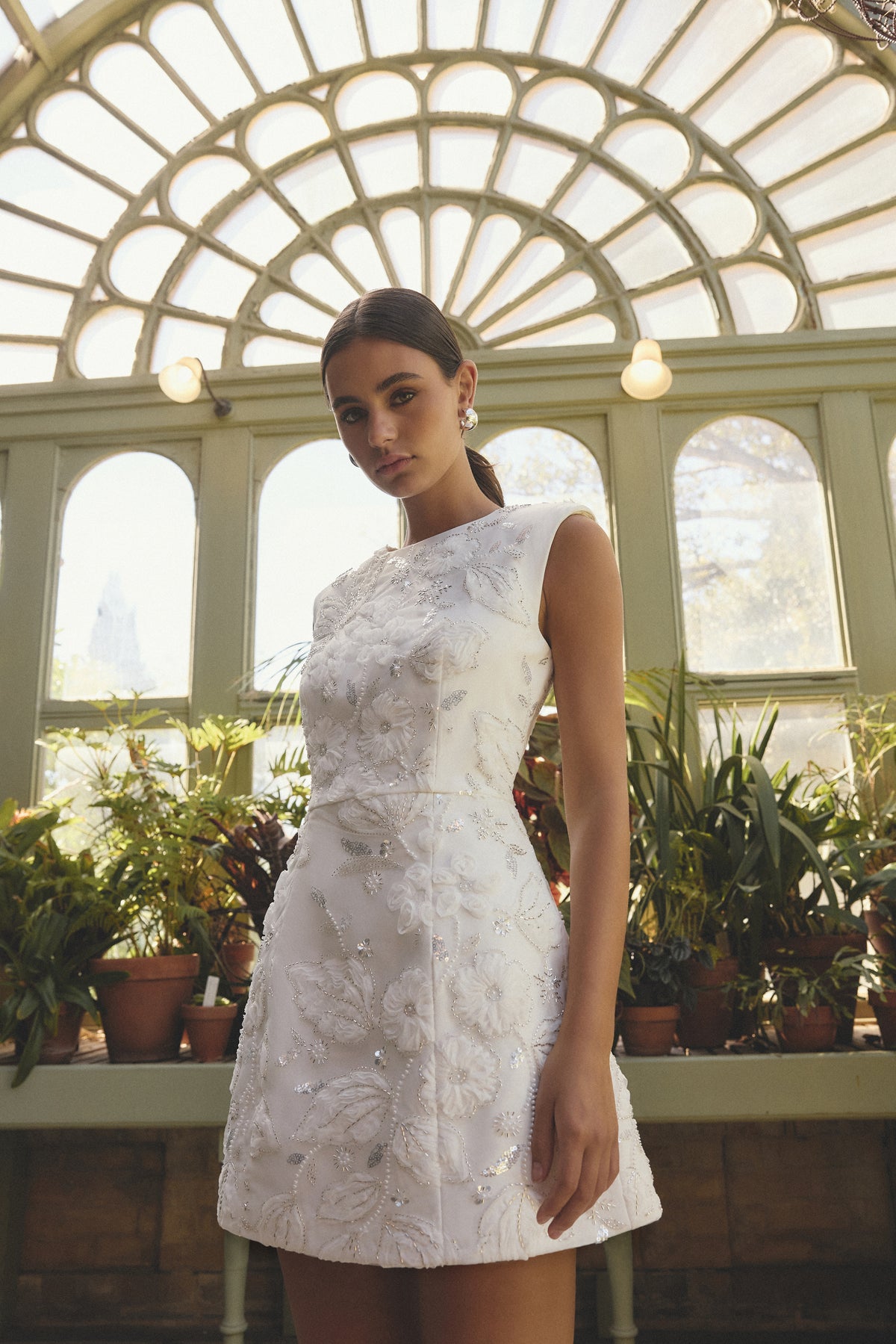 Carol Tulip Mini Dress White - Dress - Elliatt