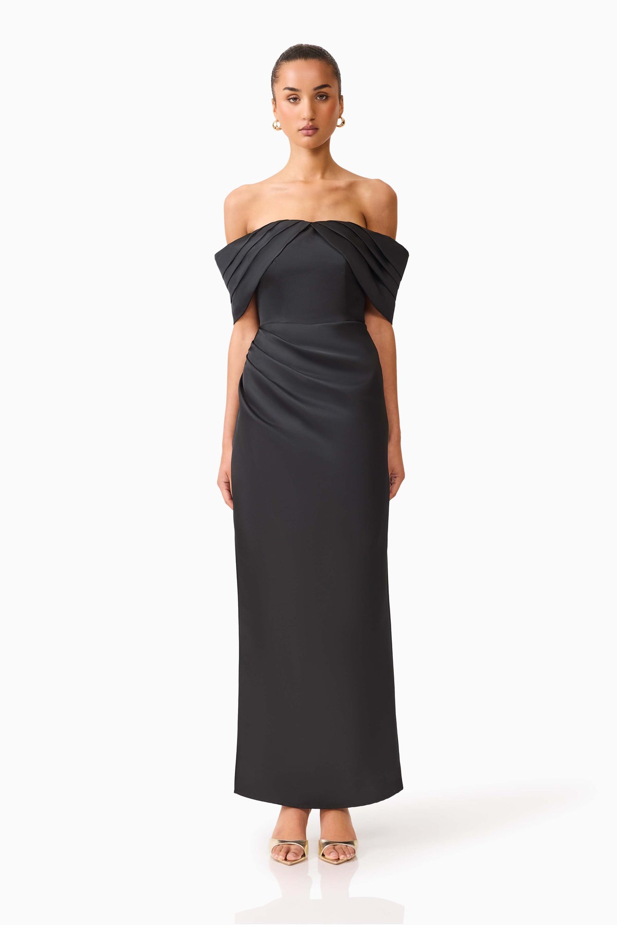 Manon Off The Shoulder Gown Black - Dress - Elliatt