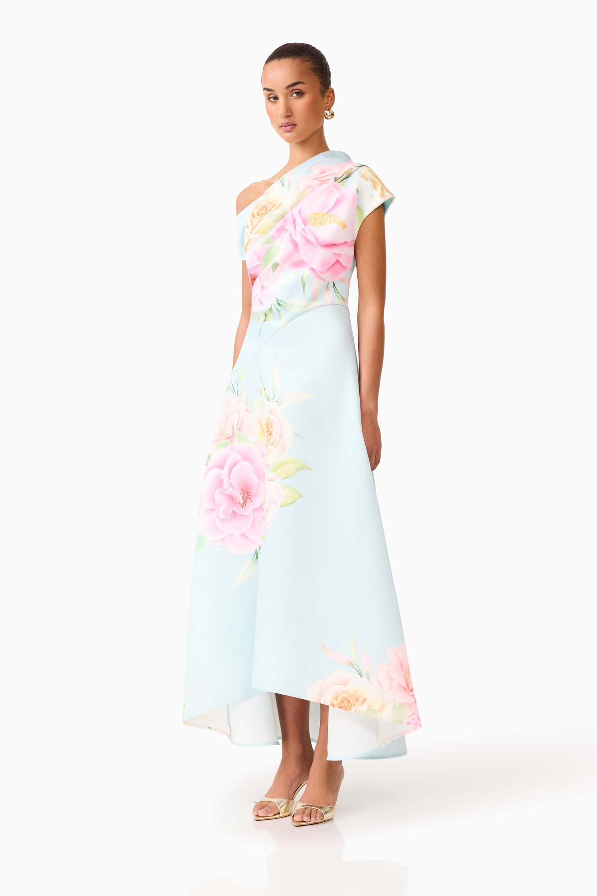 Harper Asymmetrical Gown - Dress - Elliatt