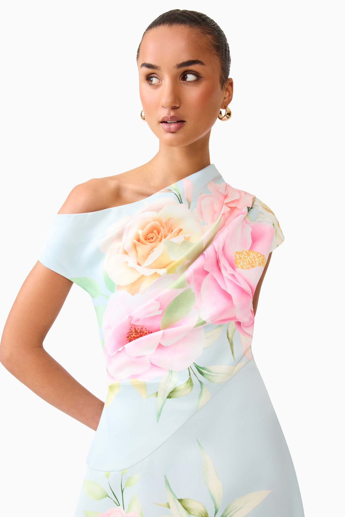 Harper Asymmetrical Gown - Dress - Elliatt