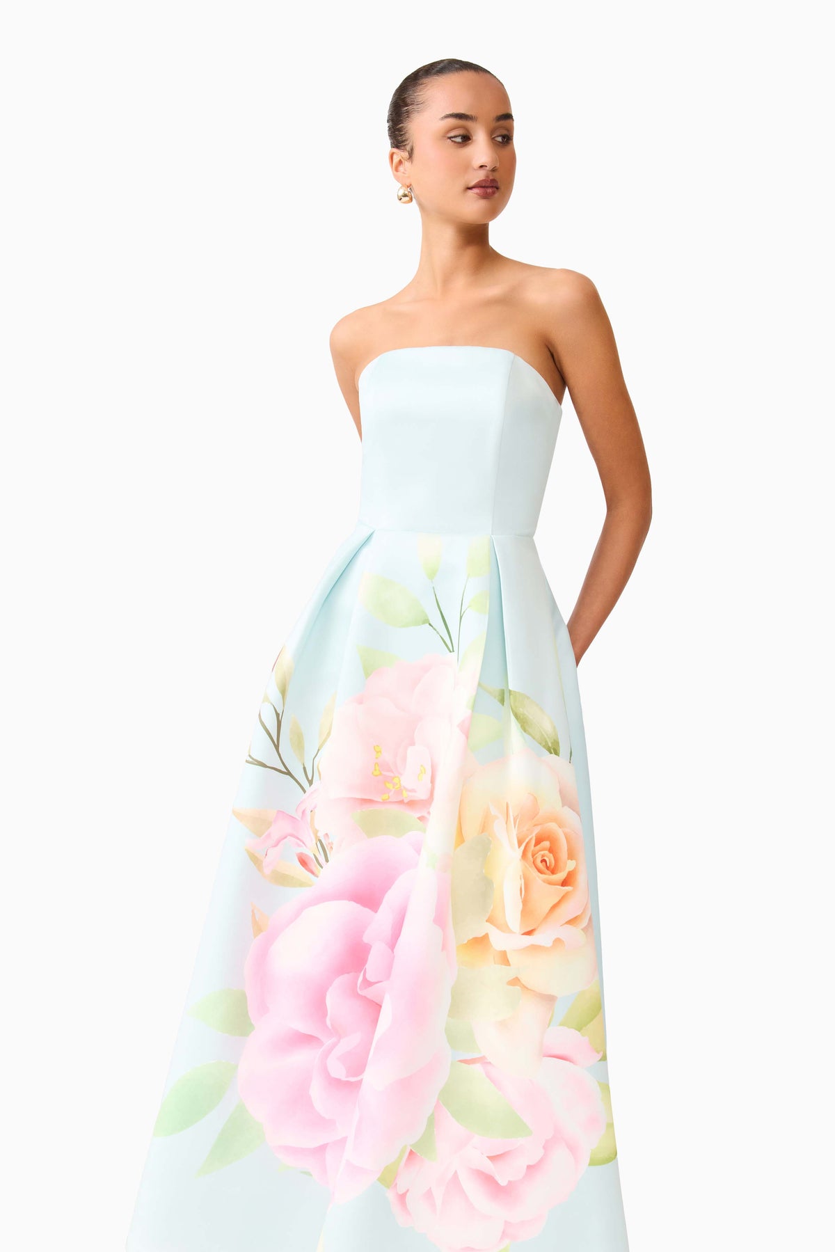 Harper Strapless Gown - Dress - Elliatt