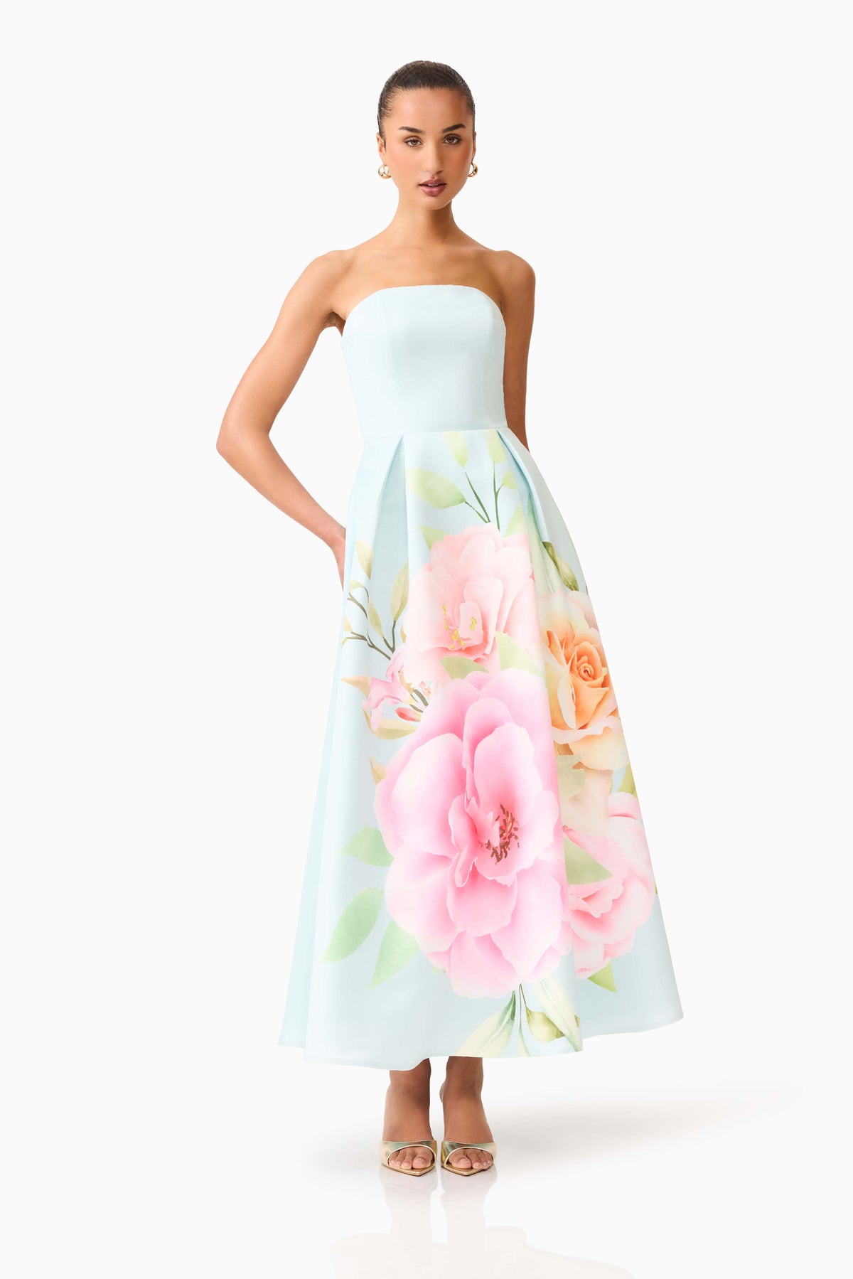 Harper Strapless Gown - Dress - Elliatt