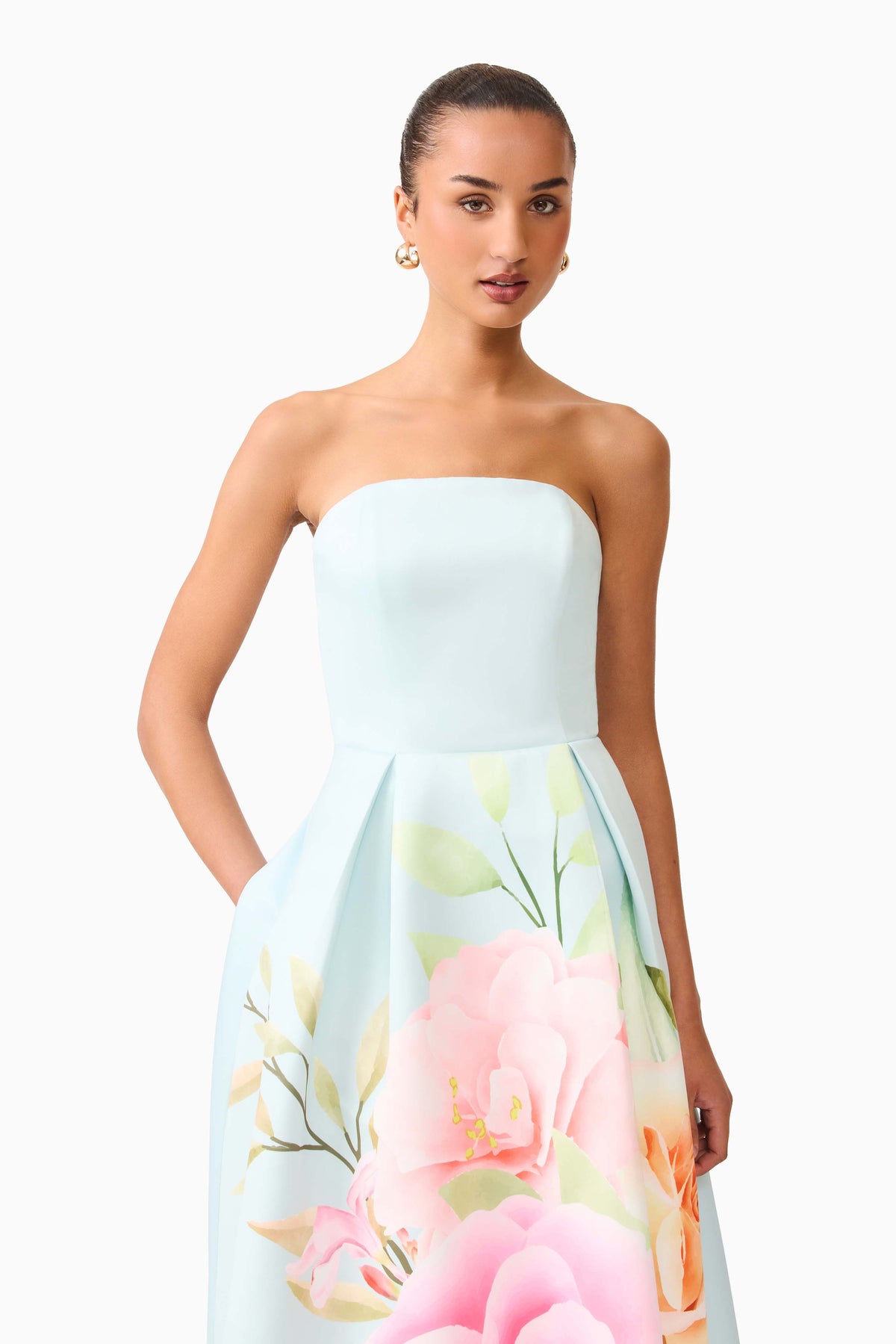 Harper Strapless Gown - Dress - Elliatt