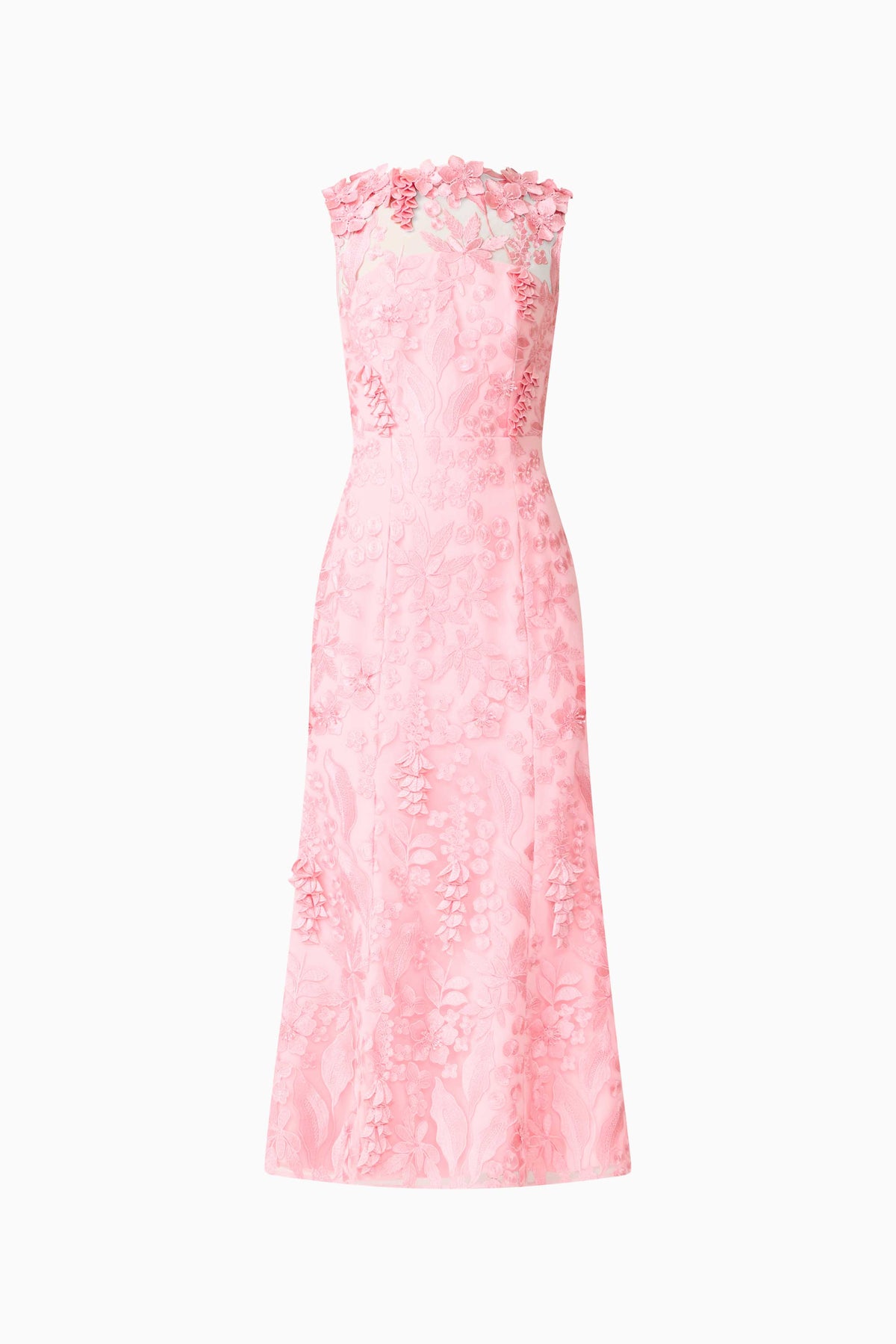 Monique High Neck Gown Pink - Dress - Elliatt