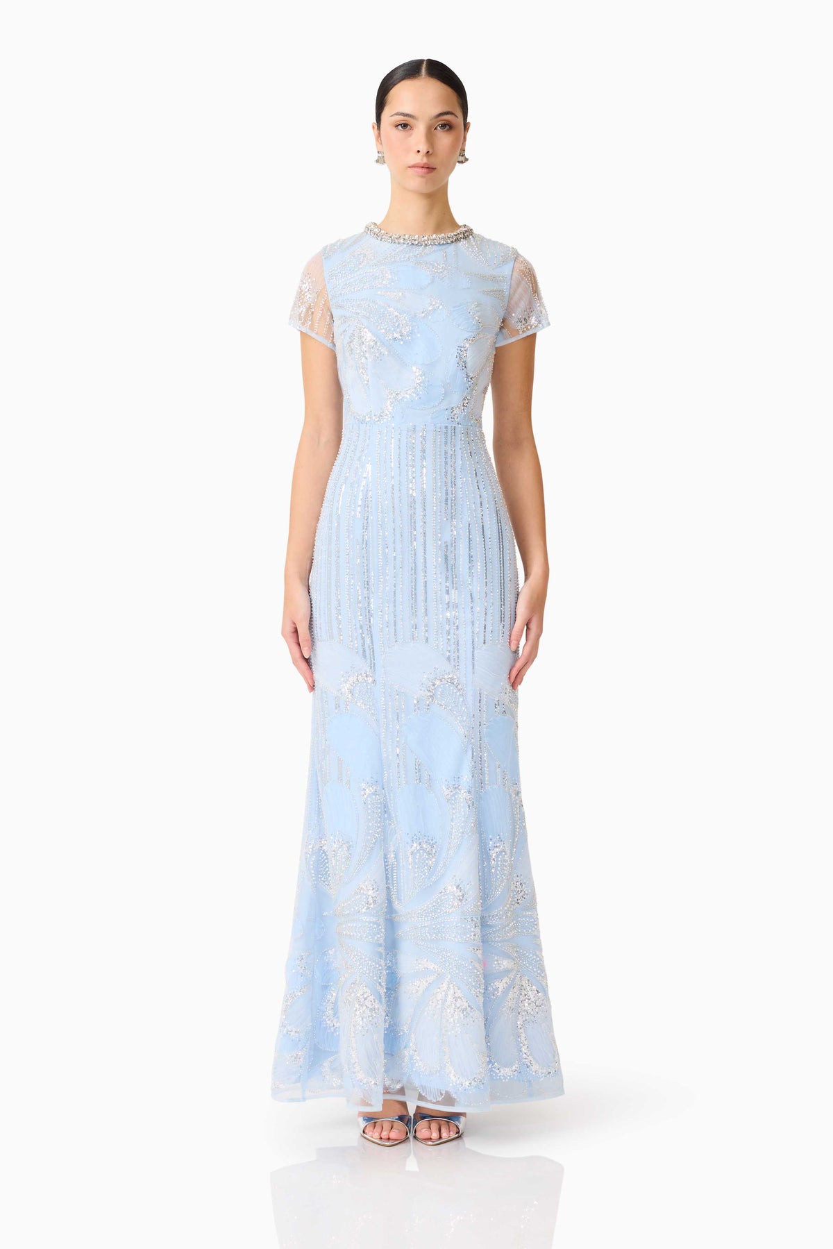 Anabelle Cap Sleeve Gown - Dress - Elliatt