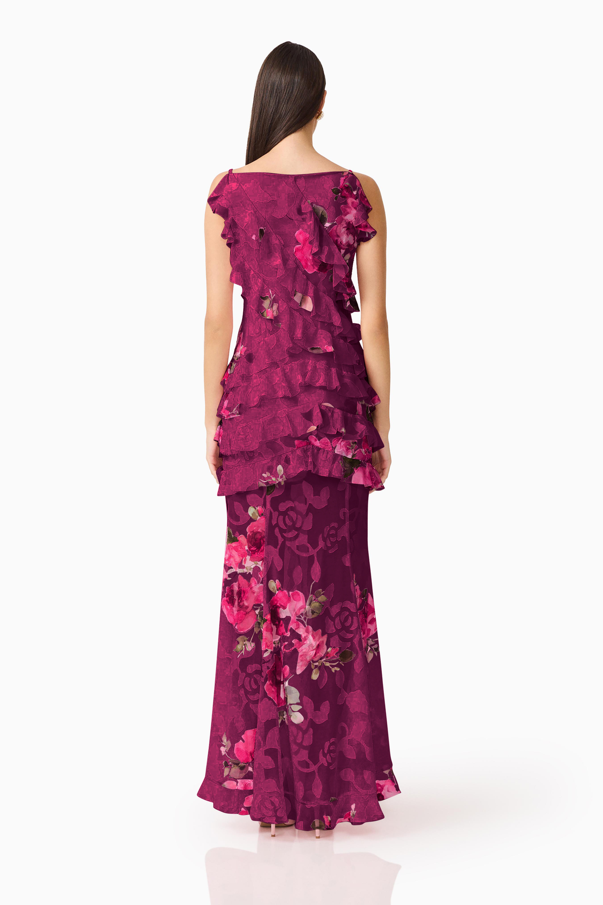 Eleanora Sleeveless Ruffle Gown