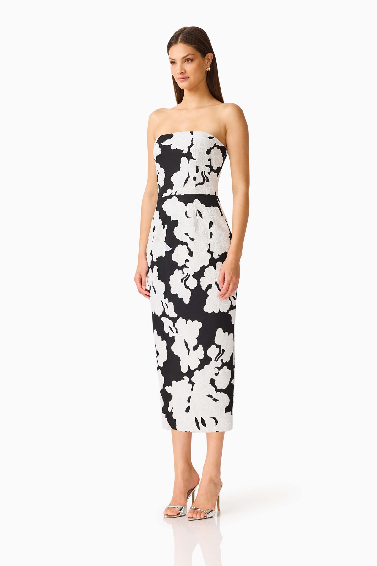 Bloomnoir Midi Column Dress