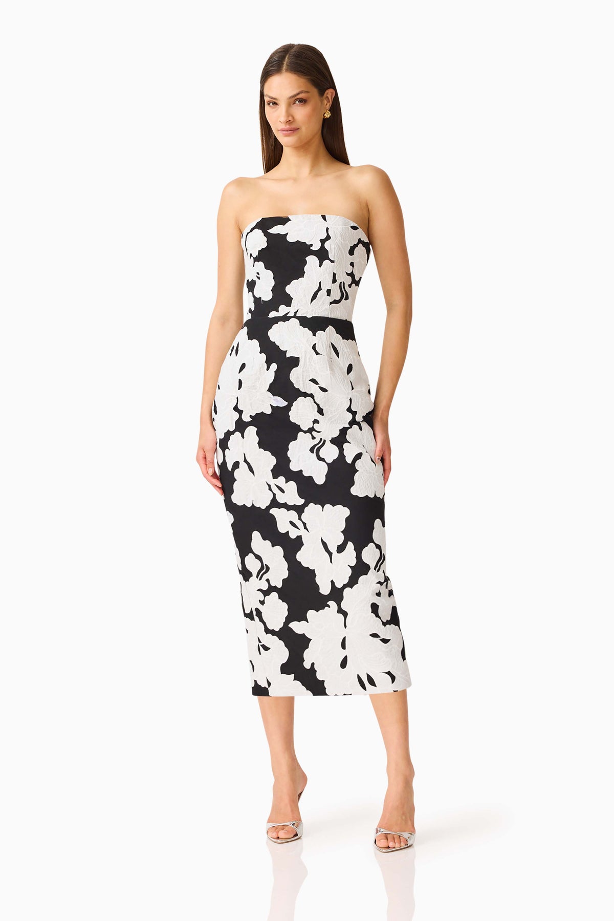 Bloomnoir Midi Column Dress