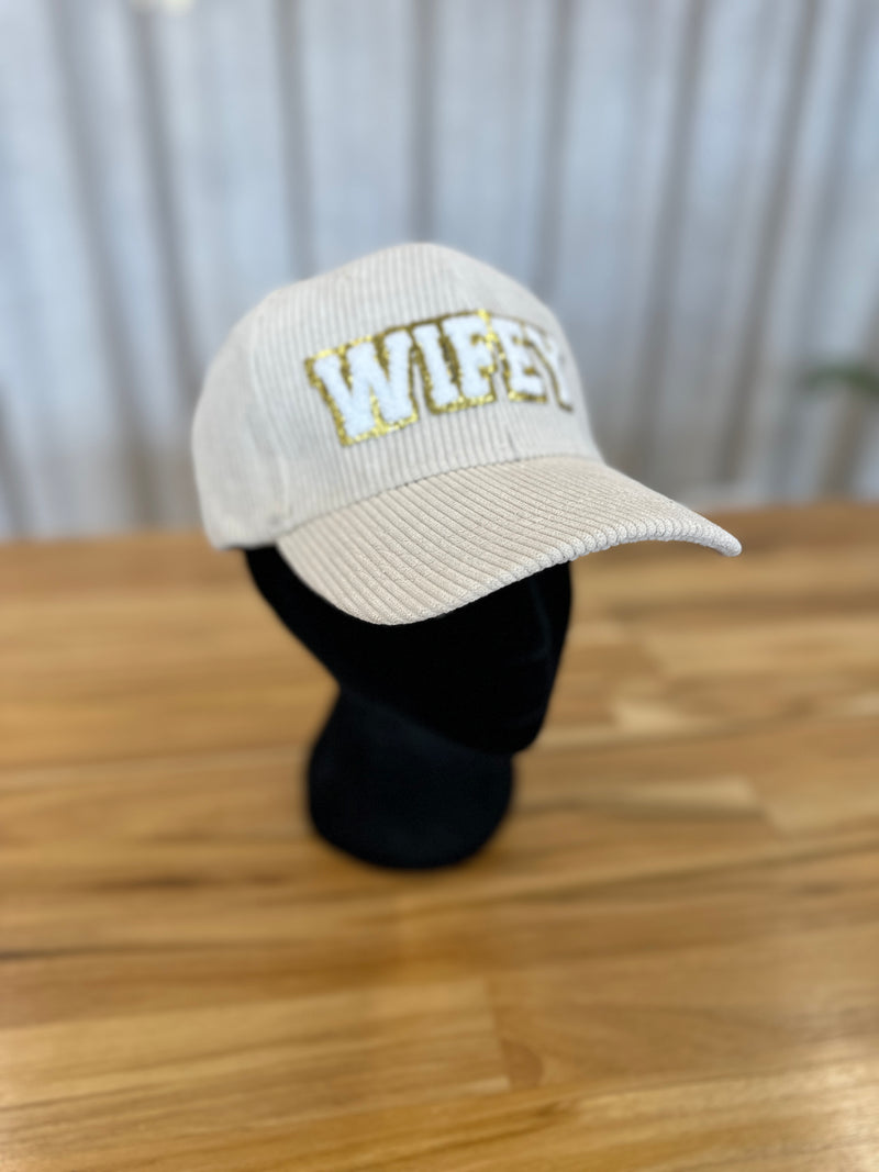 WIFEY Corduroy Cap - Giftware - Honey Fawn Boutique