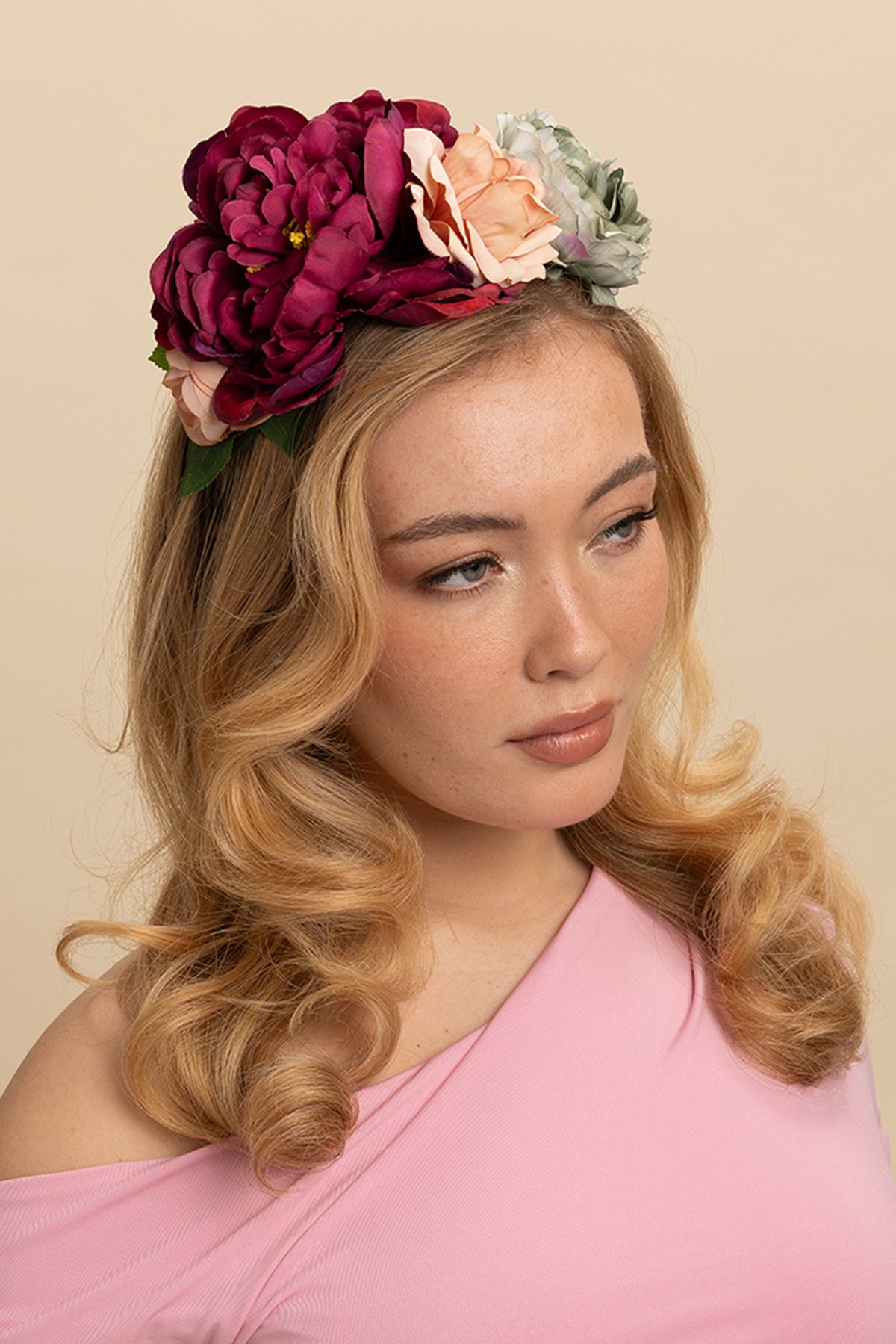 Rina Flower Crown Purple