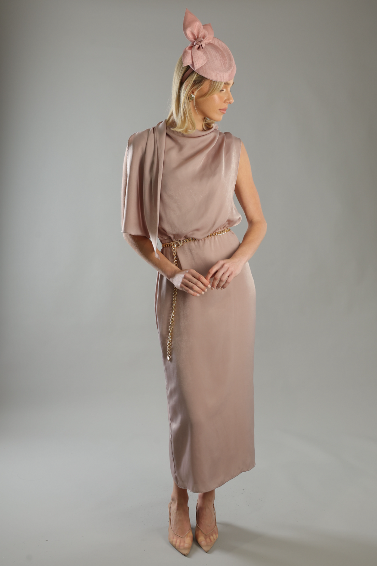 Florence Fascinator Pink - Accessory - Morgan and Taylor