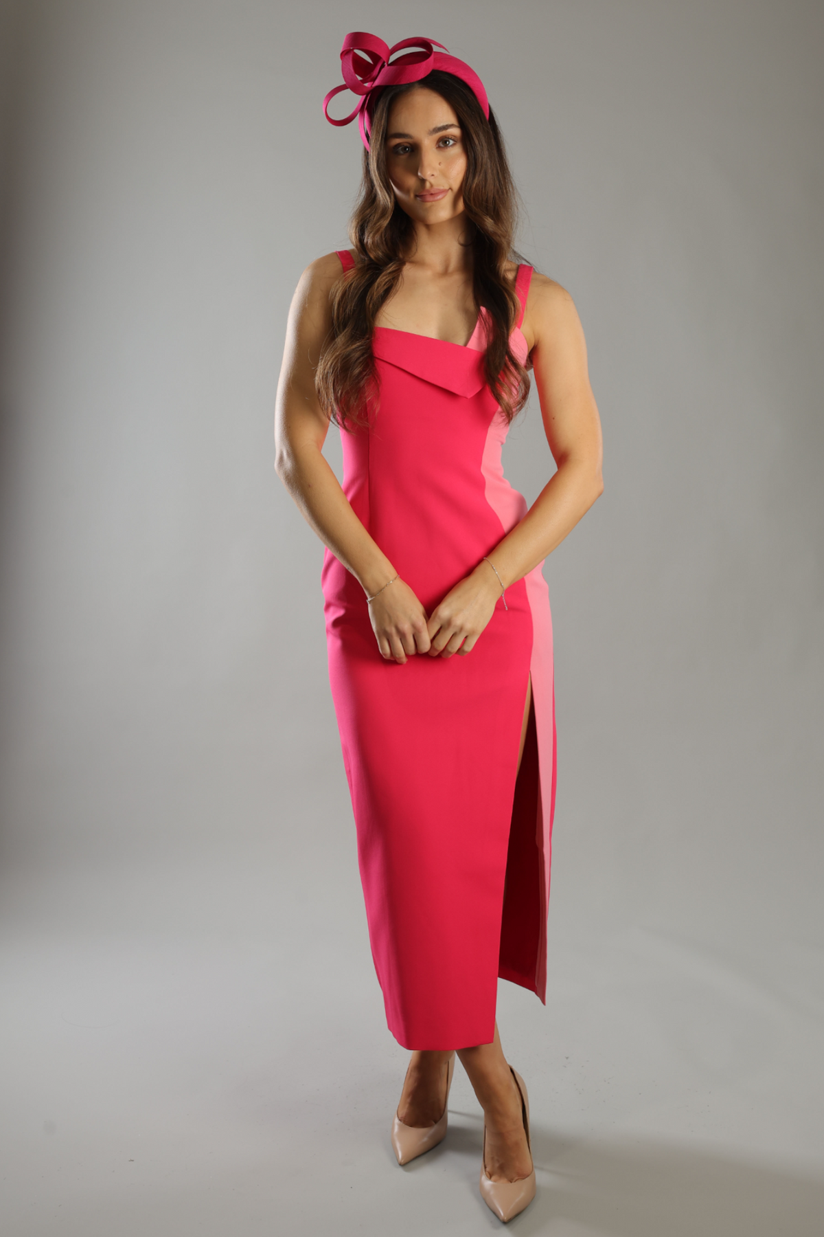 Mel Fascinator Hot Pink - Accessory - Morgan and Taylor