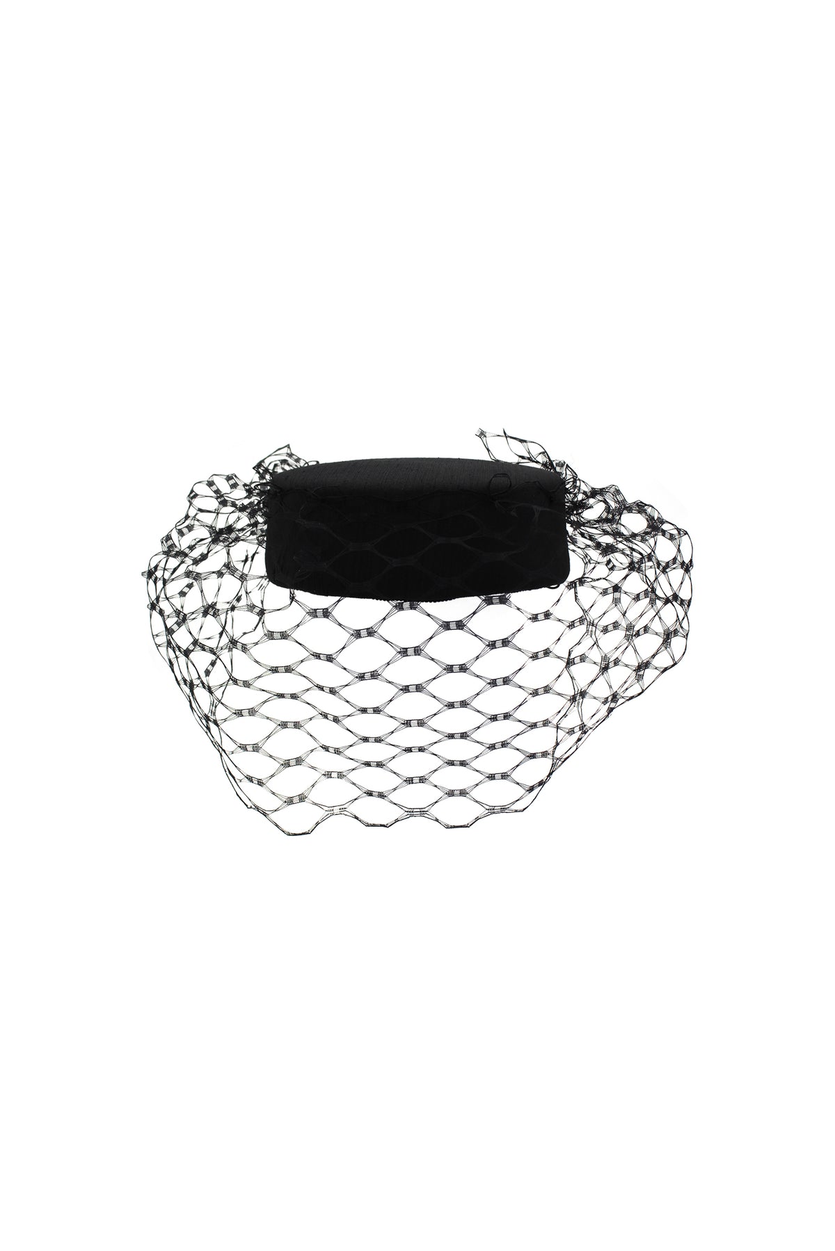 Zahra Pillbox Hat Black