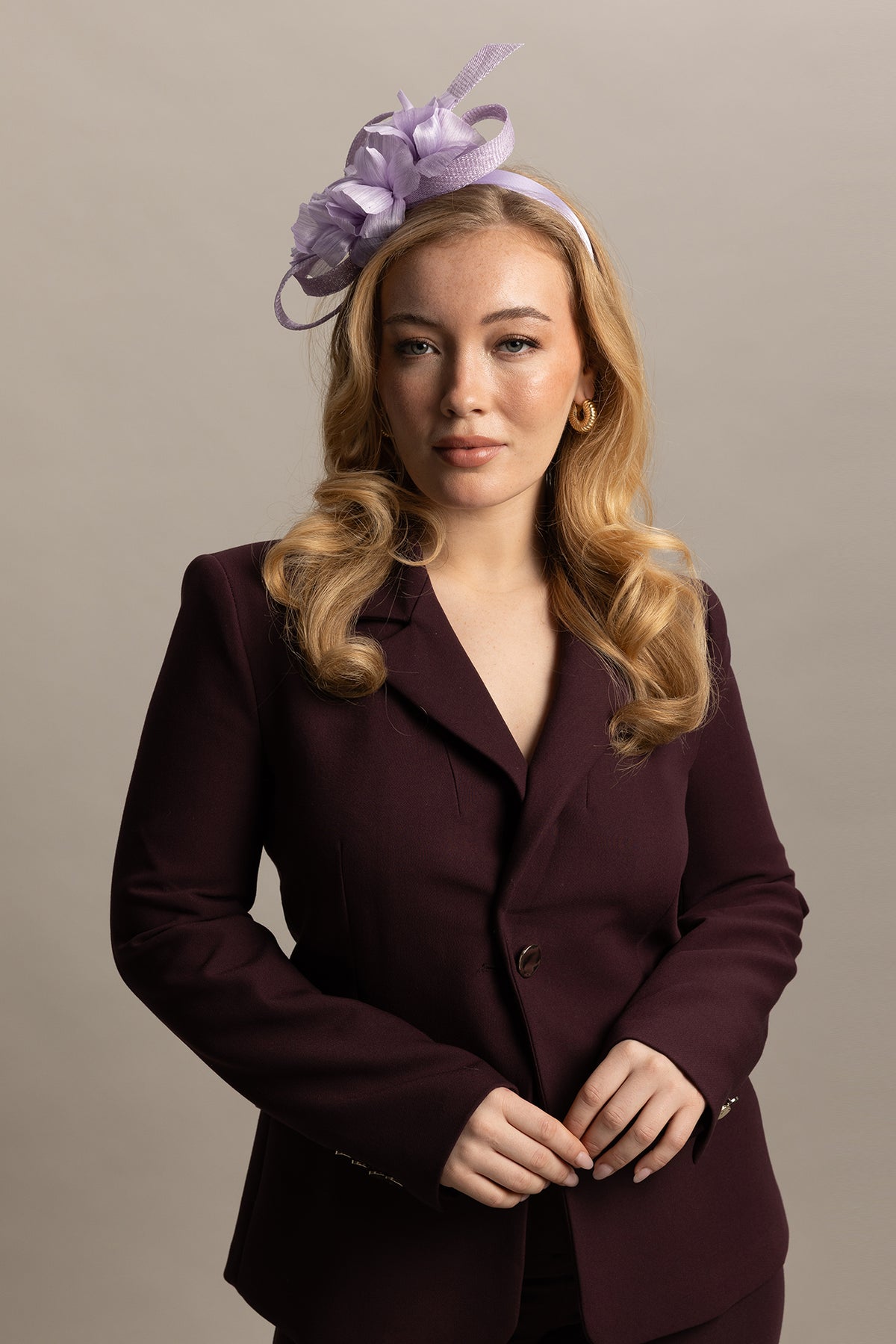 Wrenn Fascinator Lilac