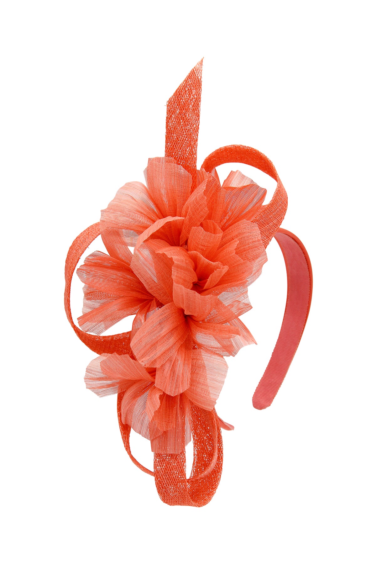 Wrenn Fascinator Orange