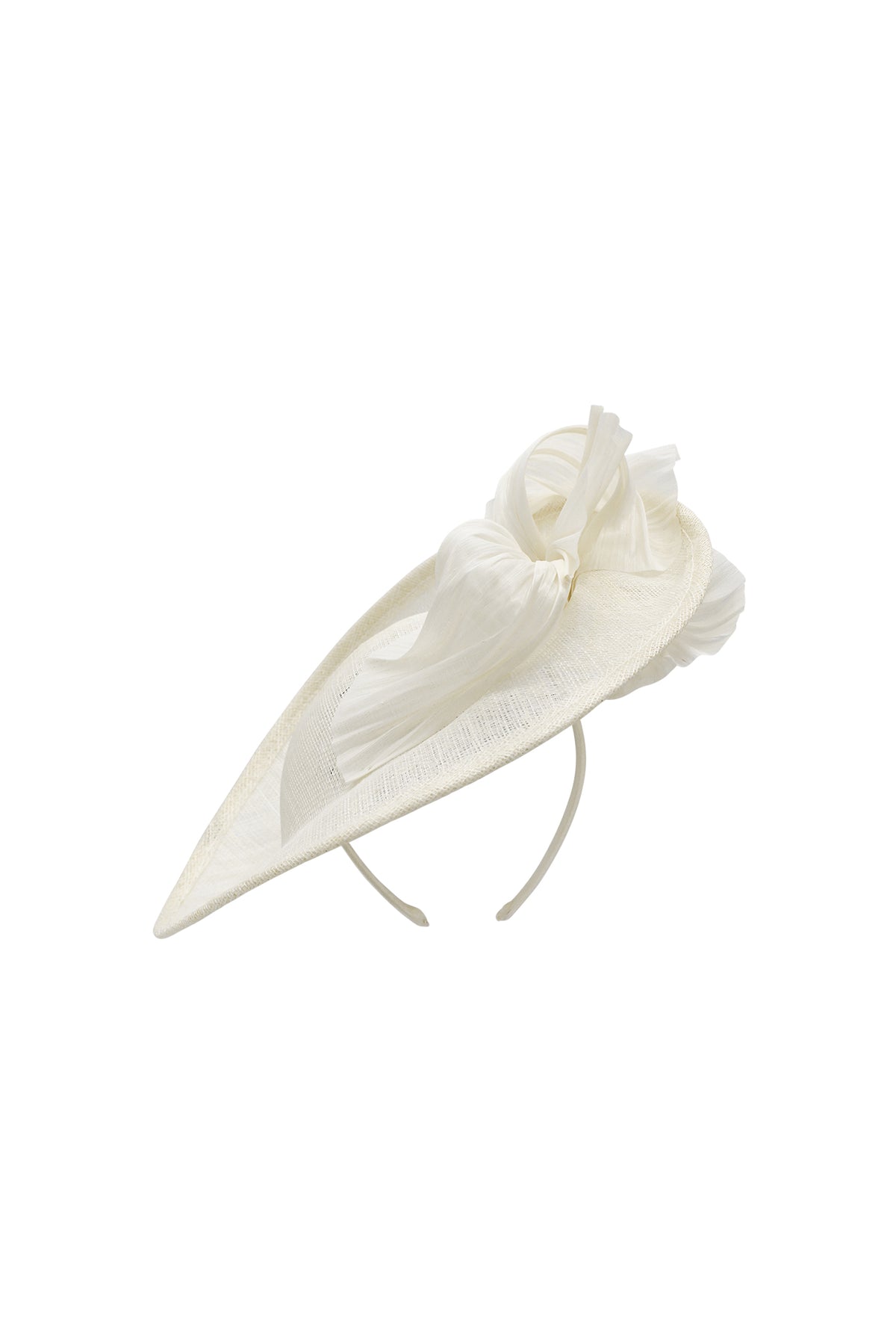 Yumi Fascinator Ivory White
