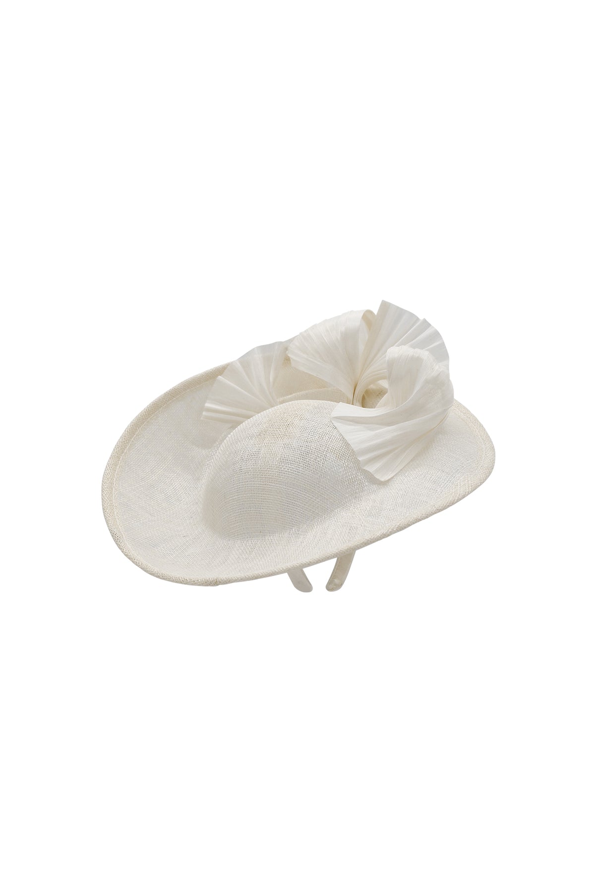 Yumi Fascinator Ivory White