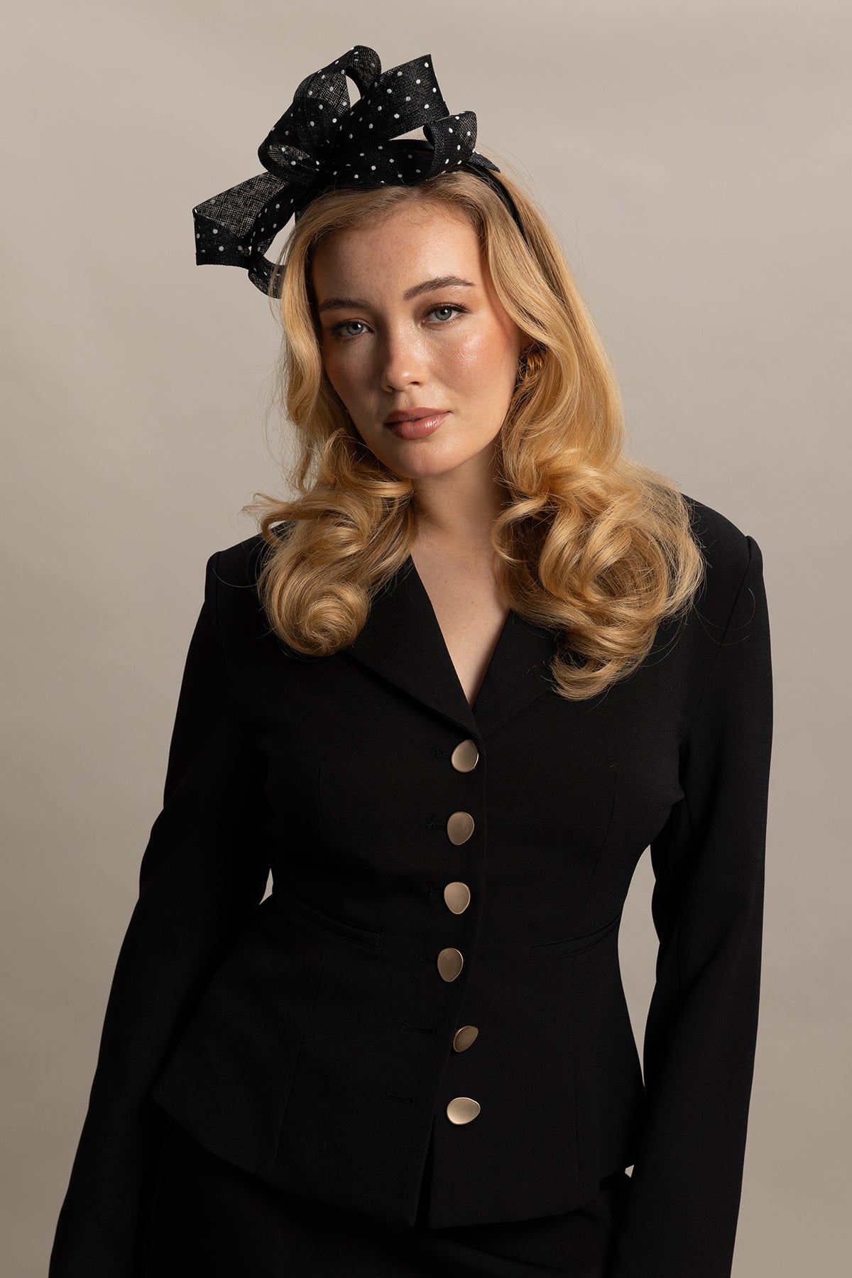 Sadie Fascinator Black