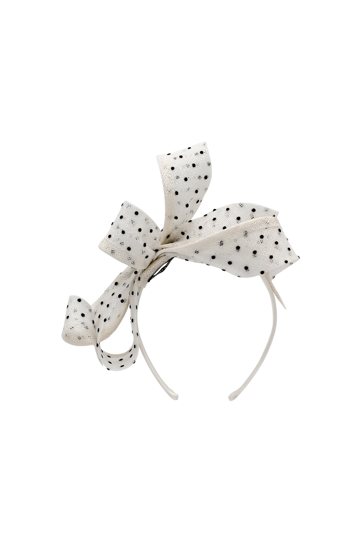 Sadie Fascinator Ivory White