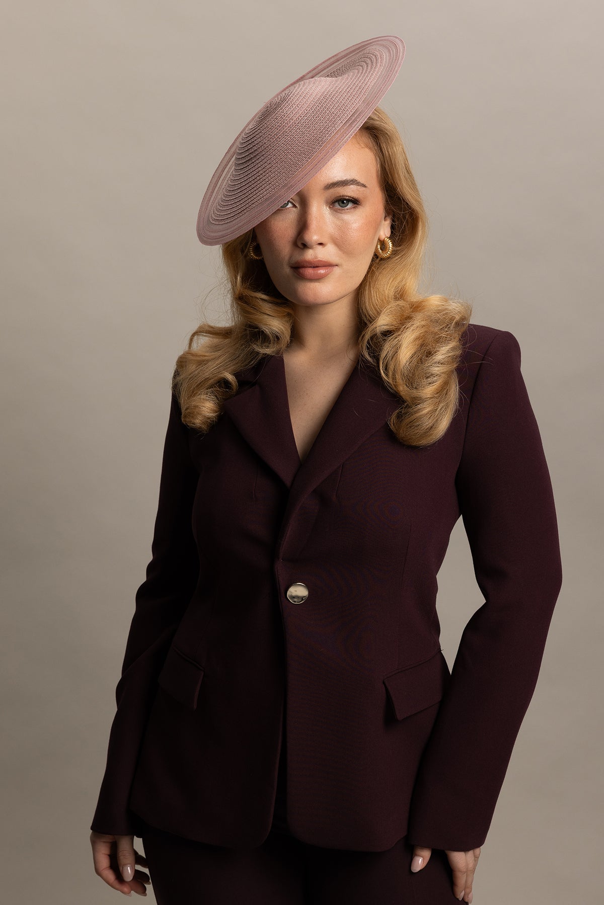 Ari Fascinator Blush Pink