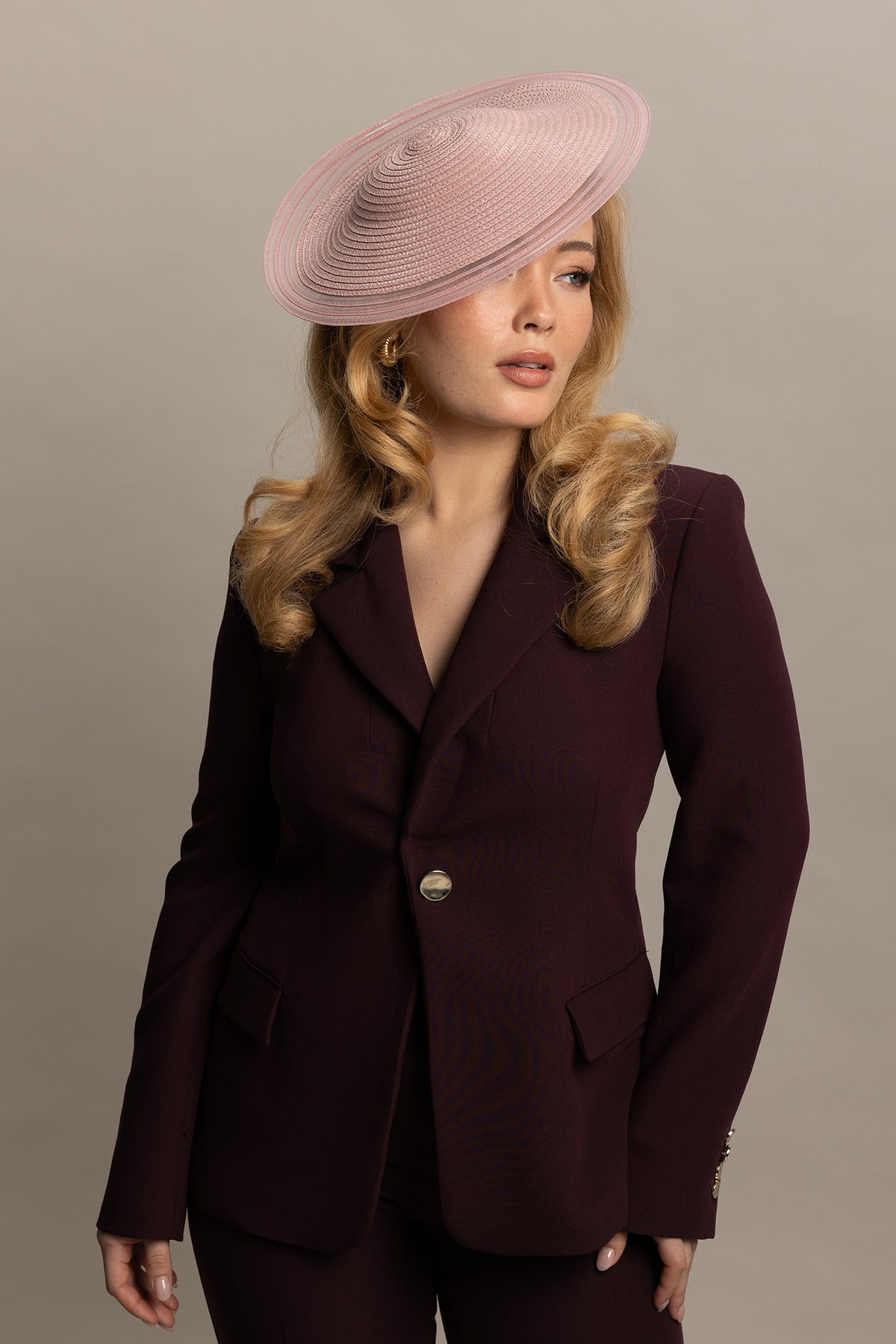 Ari Fascinator Blush Pink