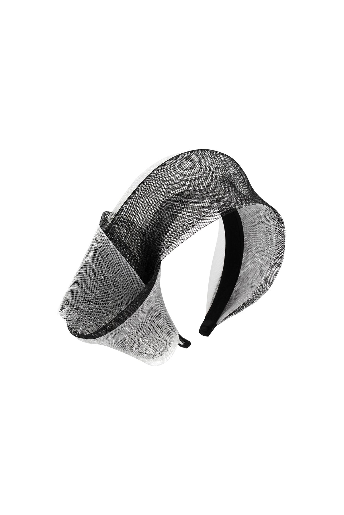 Britney Fascinator Black and White