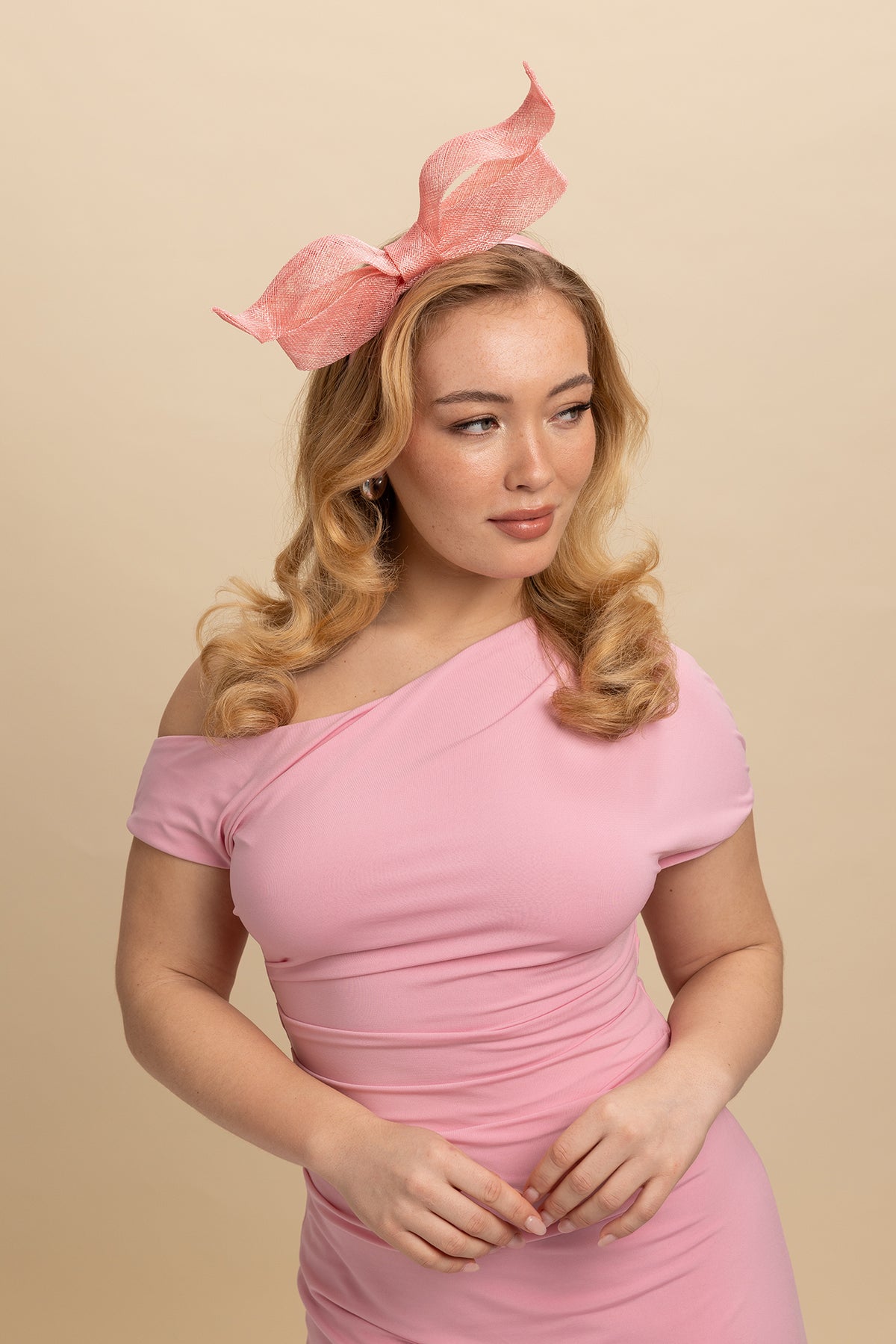 Sutton Fascinator Pink