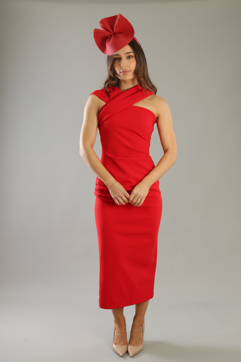 Zaria Fascinator Red - Accessory - Morgan and Taylor