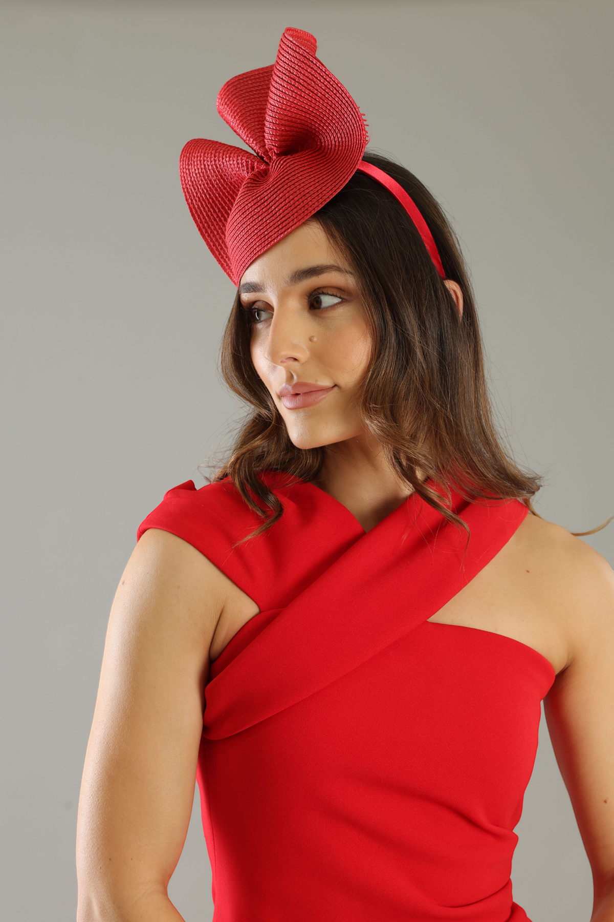 Zaria Fascinator Red - Accessory - Morgan and Taylor