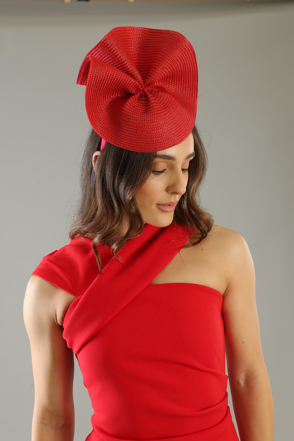 Zaria Fascinator Red - Accessory - Morgan and Taylor