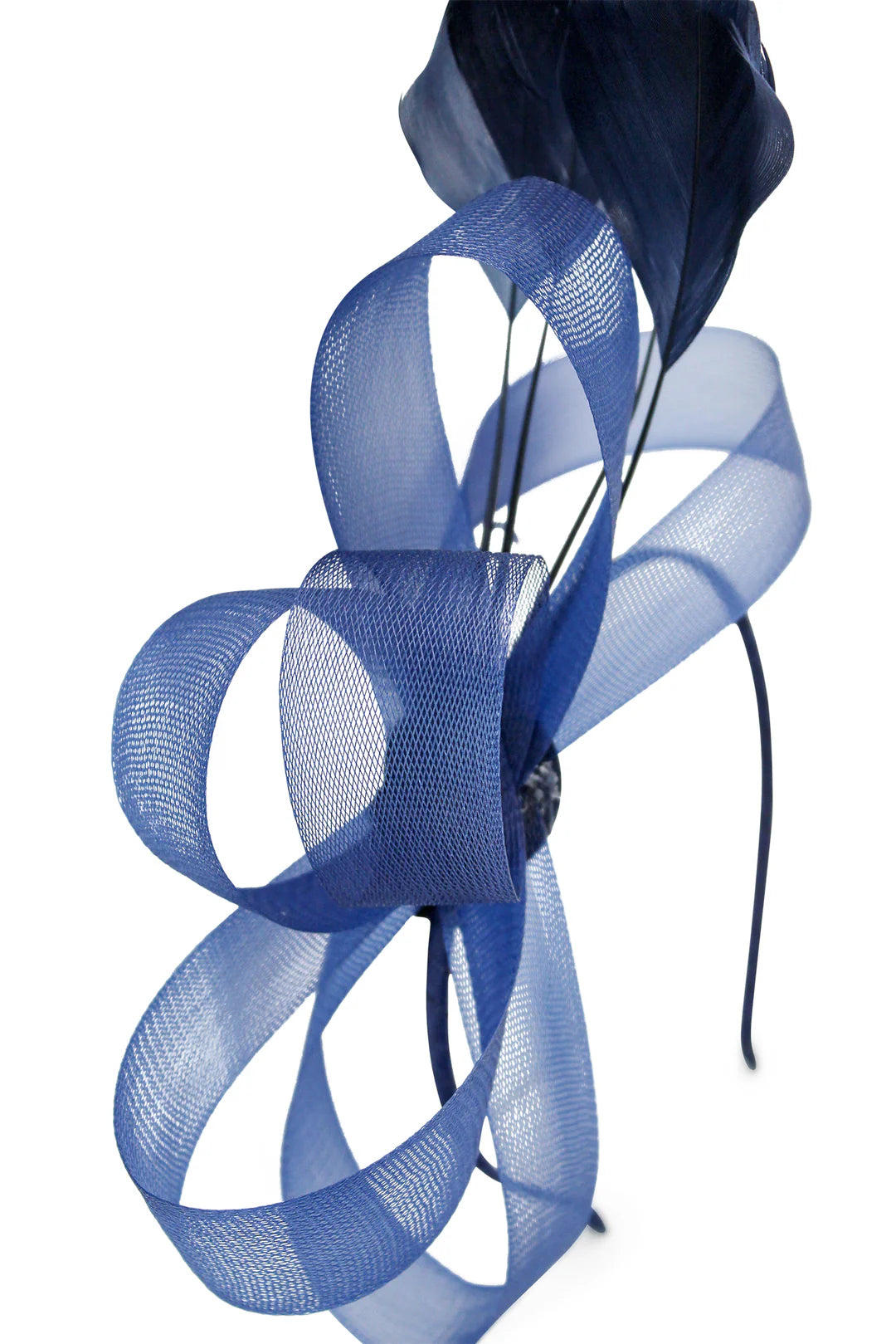 Nyla Fascinator NAVY - Accessory - Morgan and Taylor
