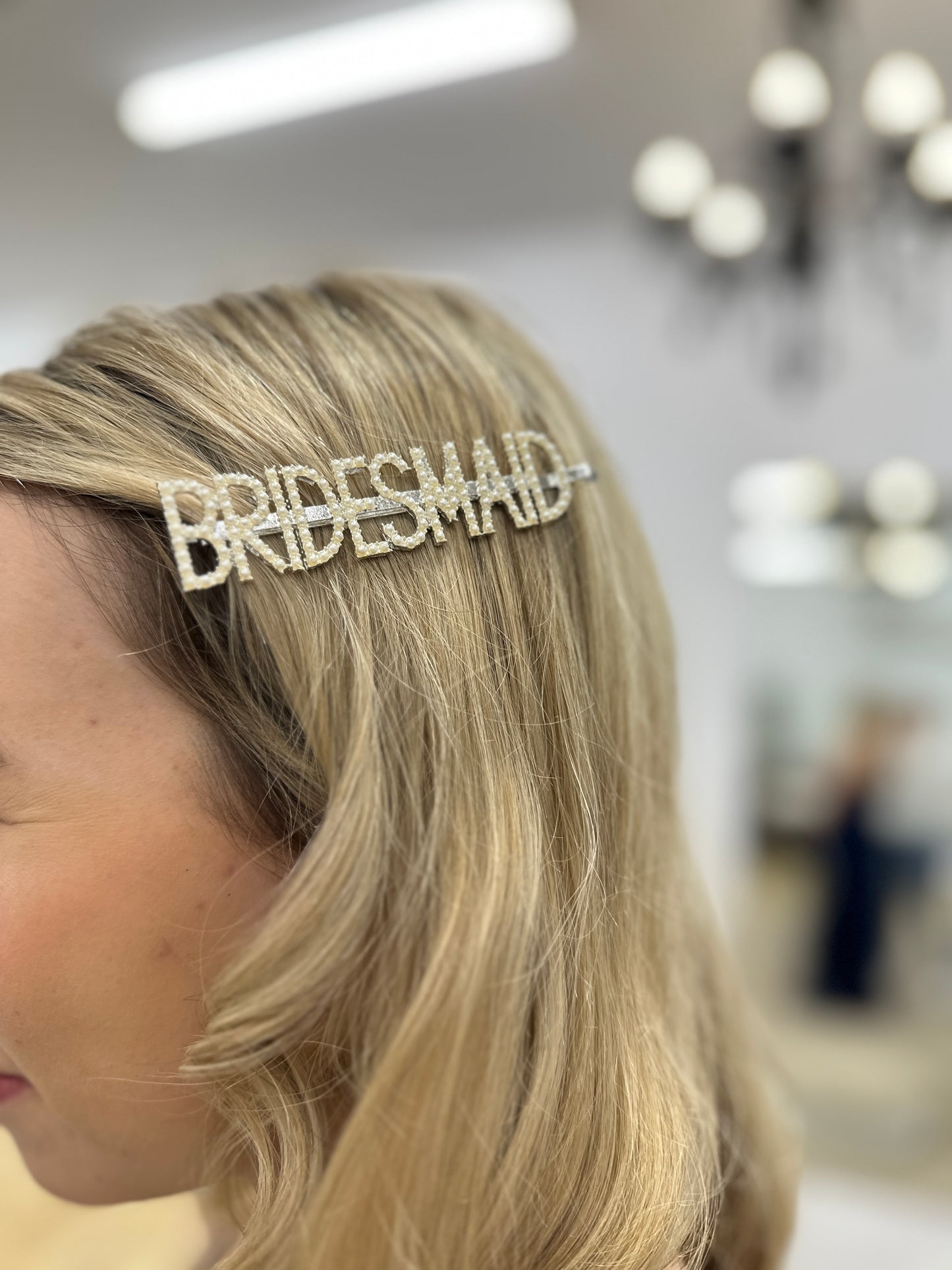 Bridesmaid Pearl Bead Hair Clip
