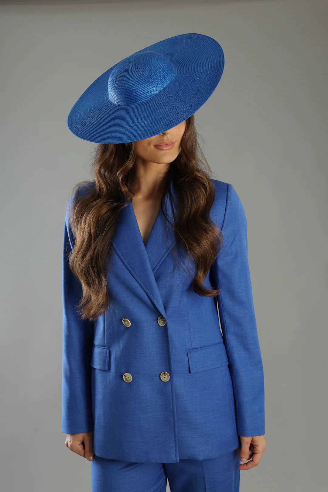 Mona Plate Hat Royal Blue - Accessory - Morgan and Taylor