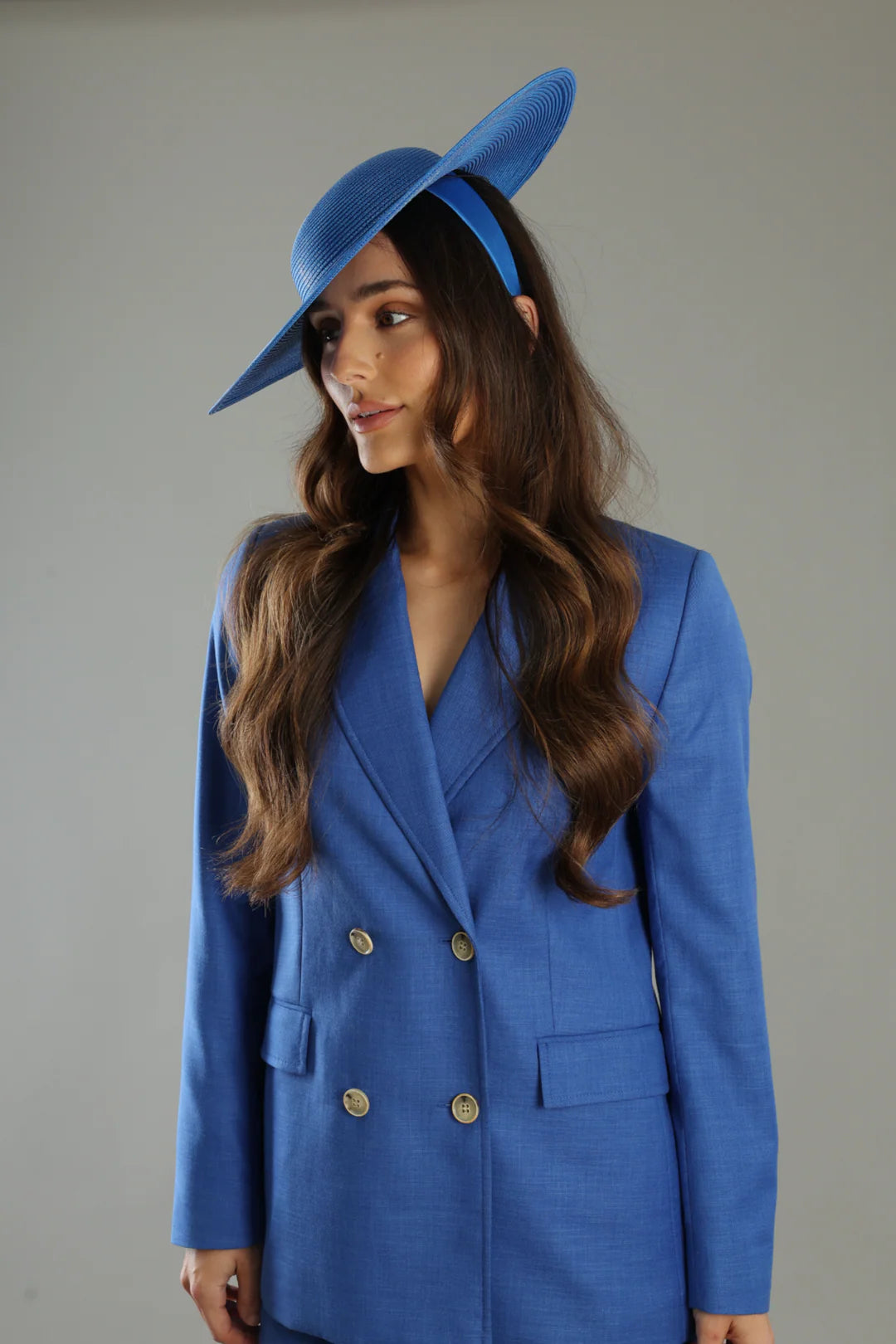 Mona Plate Hat Royal Blue - Accessory - Morgan and Taylor