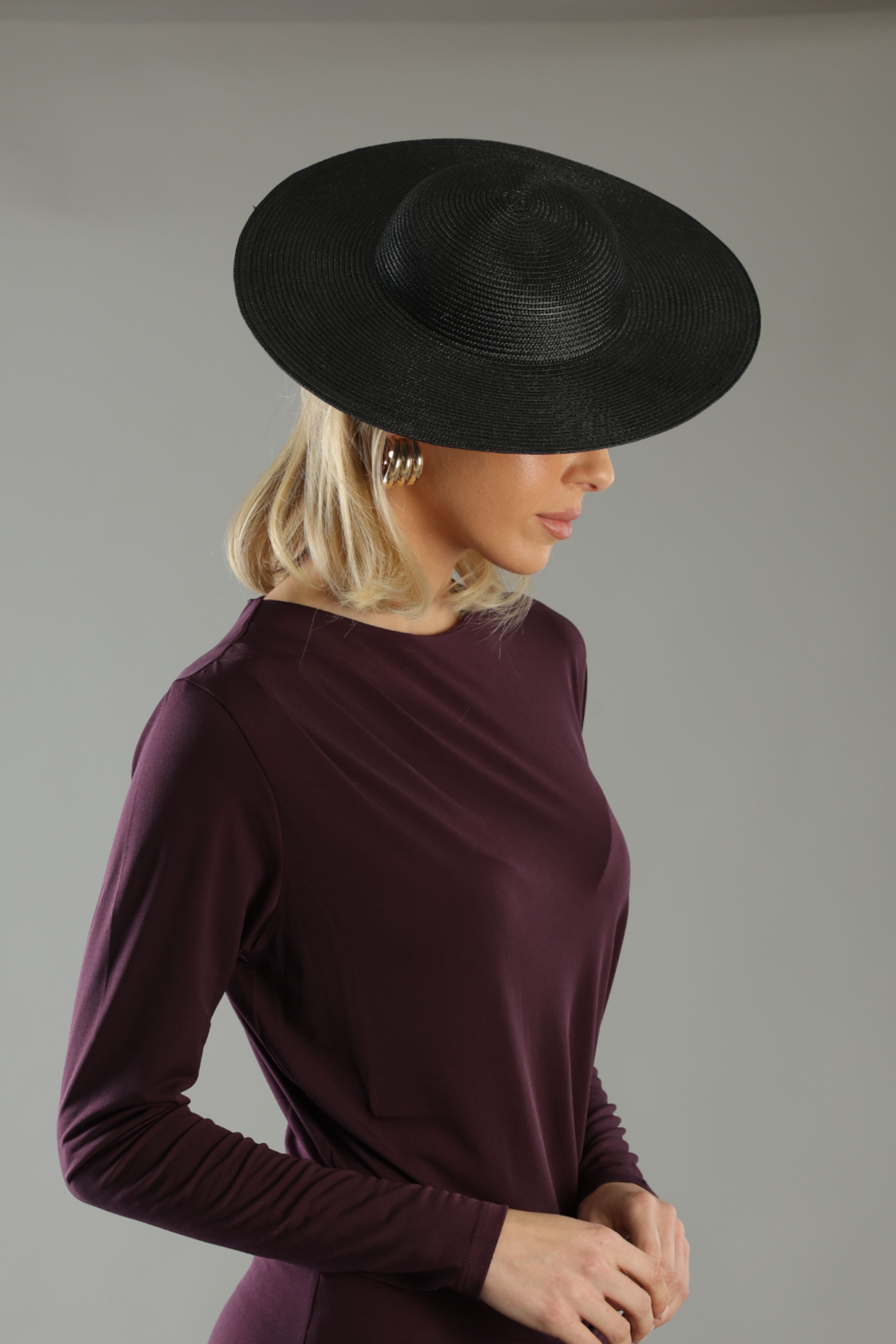 Mini Mona Racewear Plate Hat Black - Accessory - Morgan and Taylor