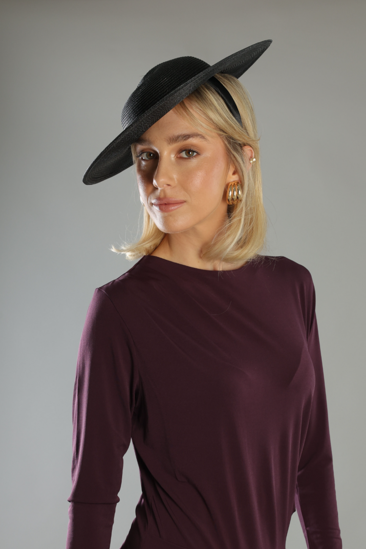 Mini Mona Racewear Plate Hat Black - Accessory - Morgan and Taylor