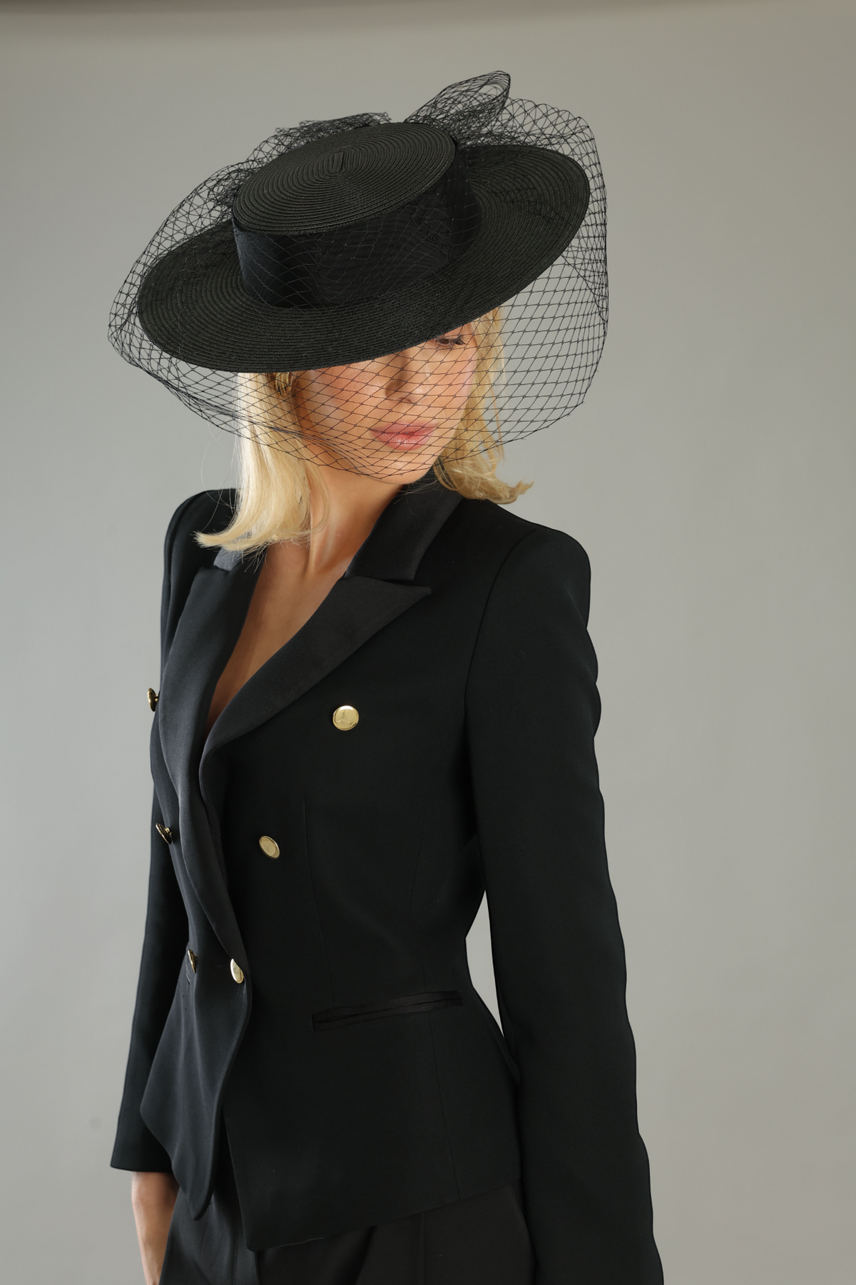 Danika Racewear Boater Black - Accessory - Morgan and Taylor