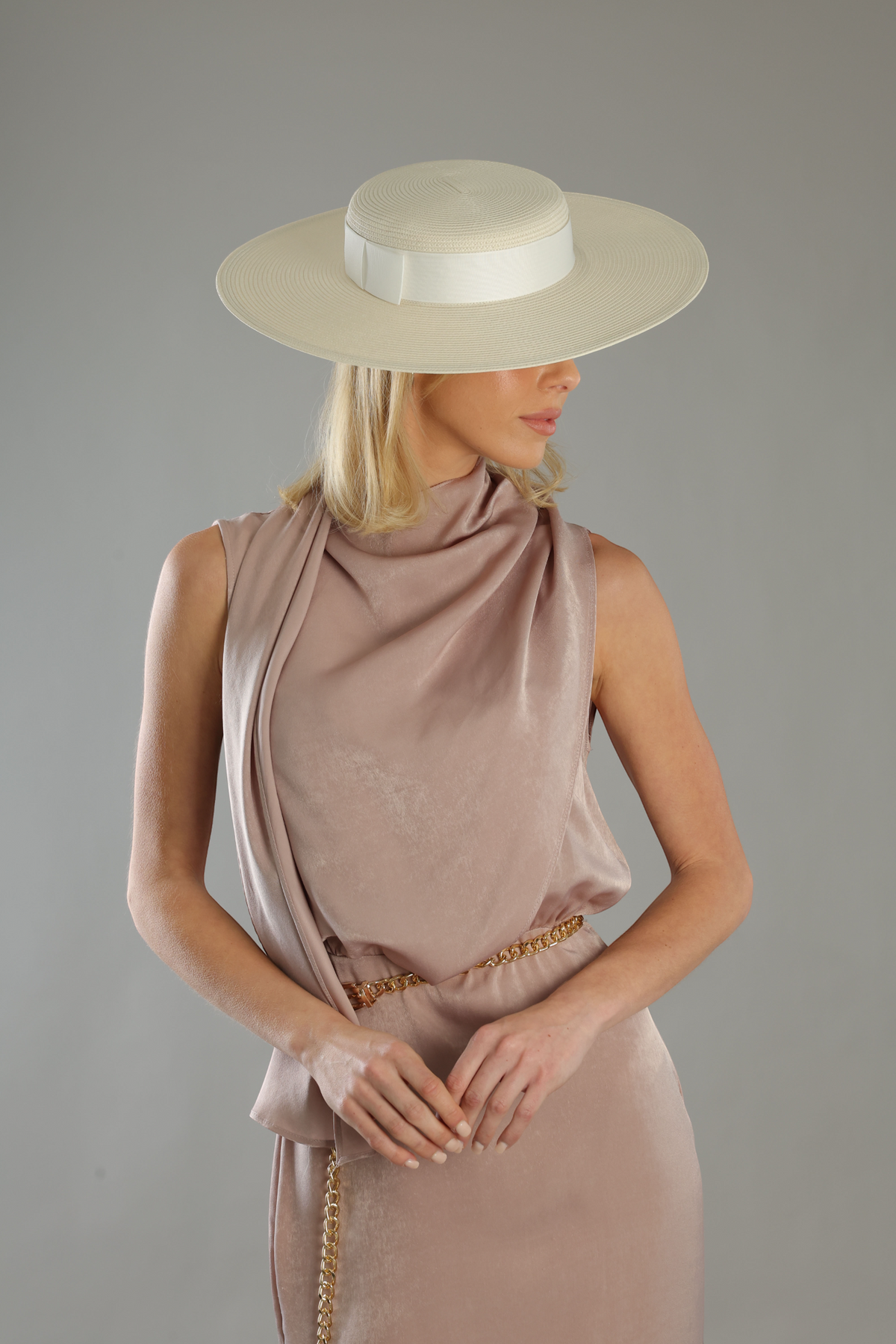 Macy Racewear Boater Cream - Accessory - Morgan and Taylor