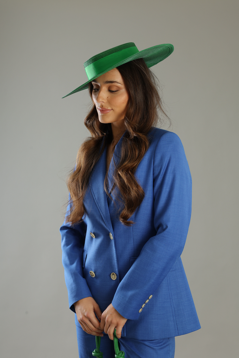 Macy Racewear Boater Emerald - Accessory - Morgan and Taylor