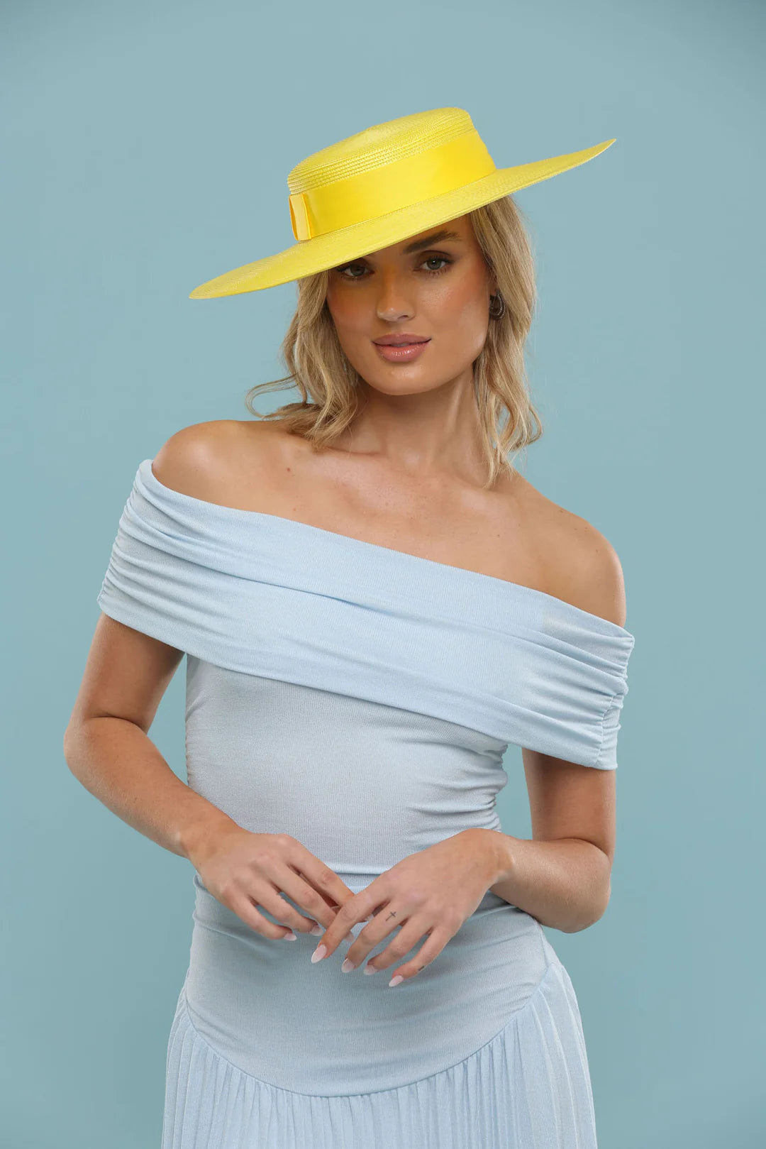 Macy Racewear Boater Yellow - Accessory - Morgan and Taylor